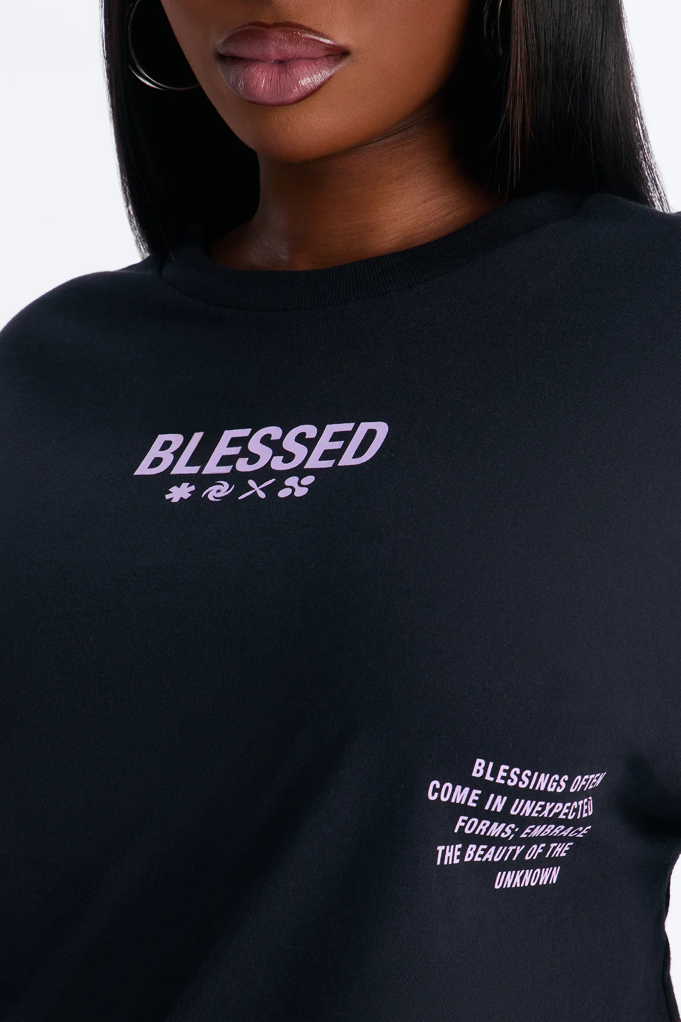 Stay Blessed Washed Oversized Tee - Black Wash - Image 8