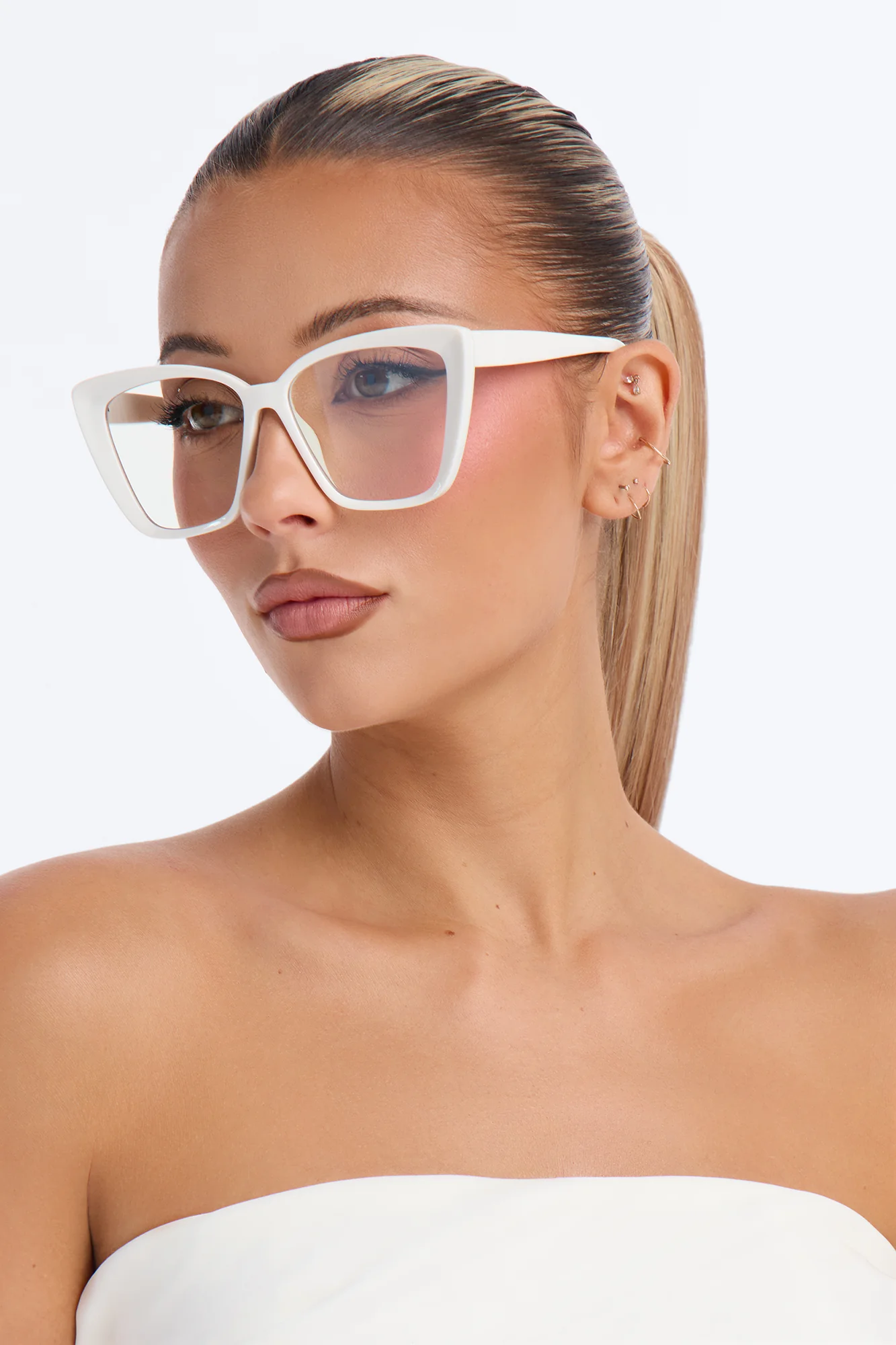Staying Focus Blue Light Glasses - Ivory - Image 2