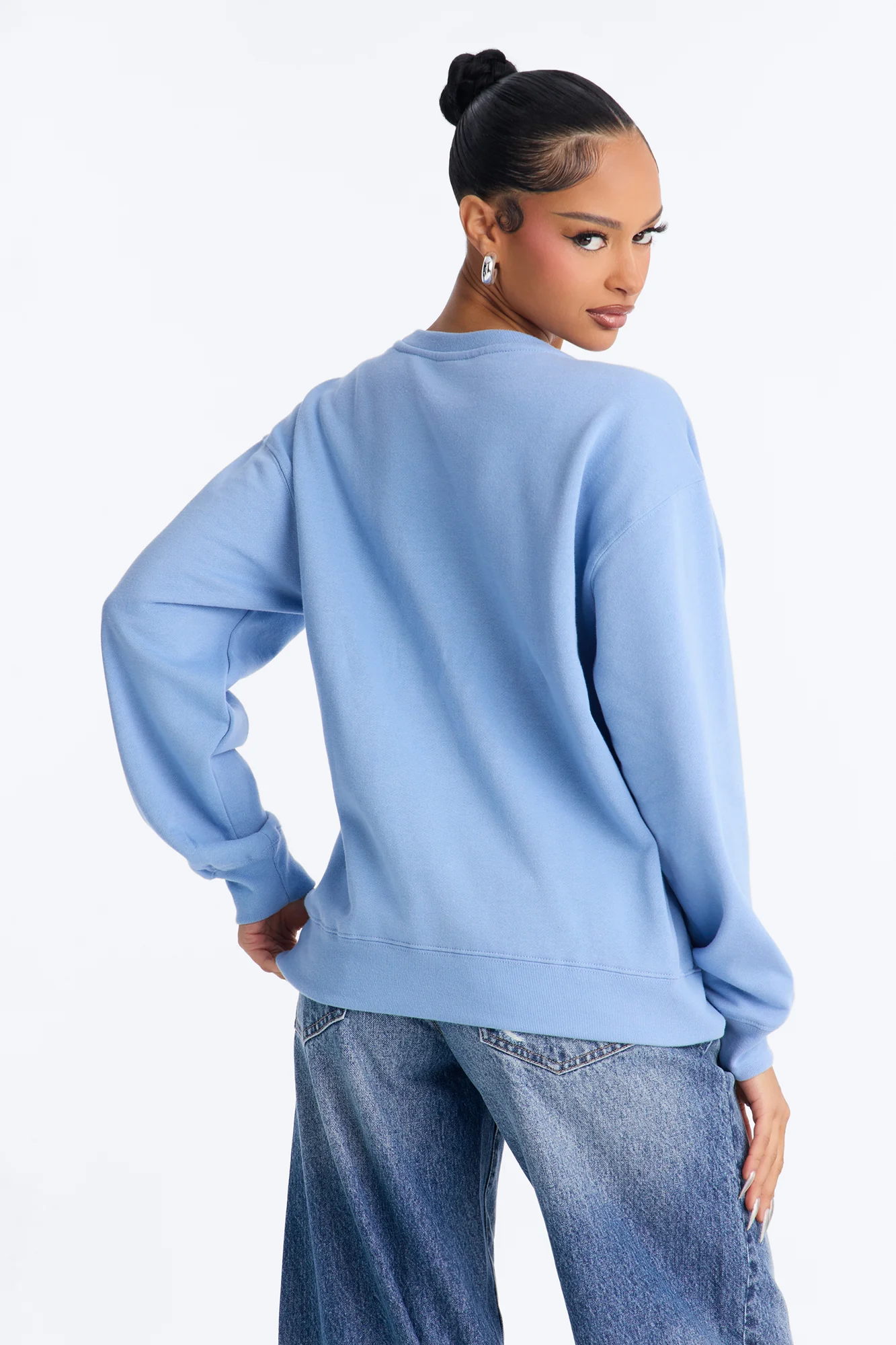 Stitch Hawaii Crew Sweartshirt - Blue - Image 4