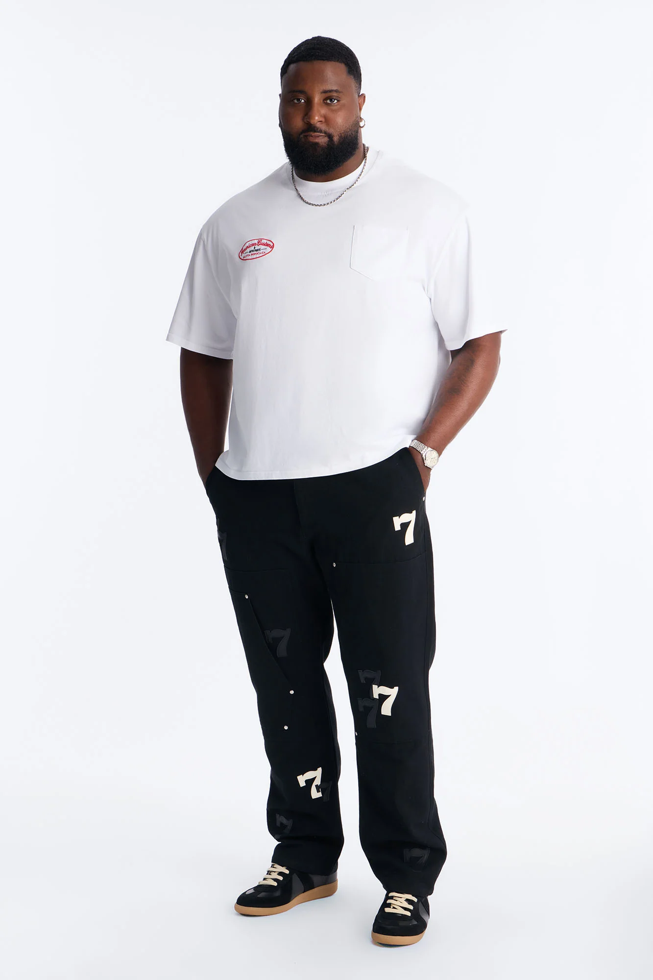Straight Angel Numbers Pant - Black - Image 6