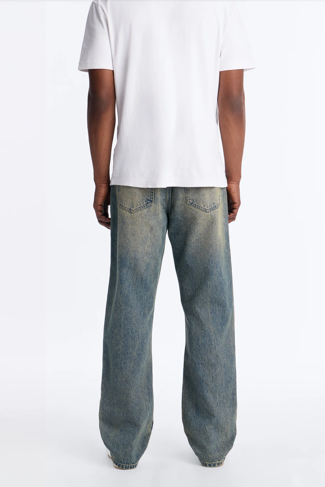 Straight Dark Wave Jeans - Medium Blue Wash - Image 4