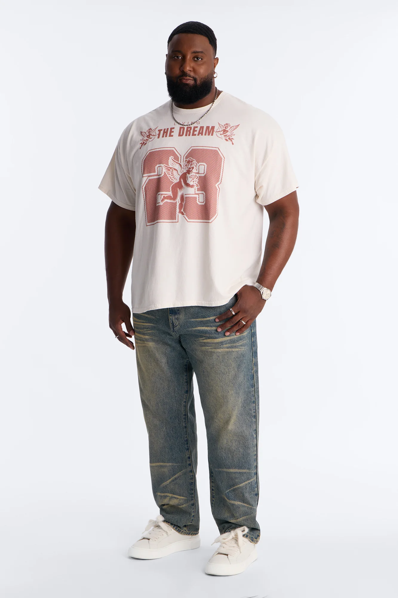 Straight Dark Wave Jeans - Medium Blue Wash - Image 6