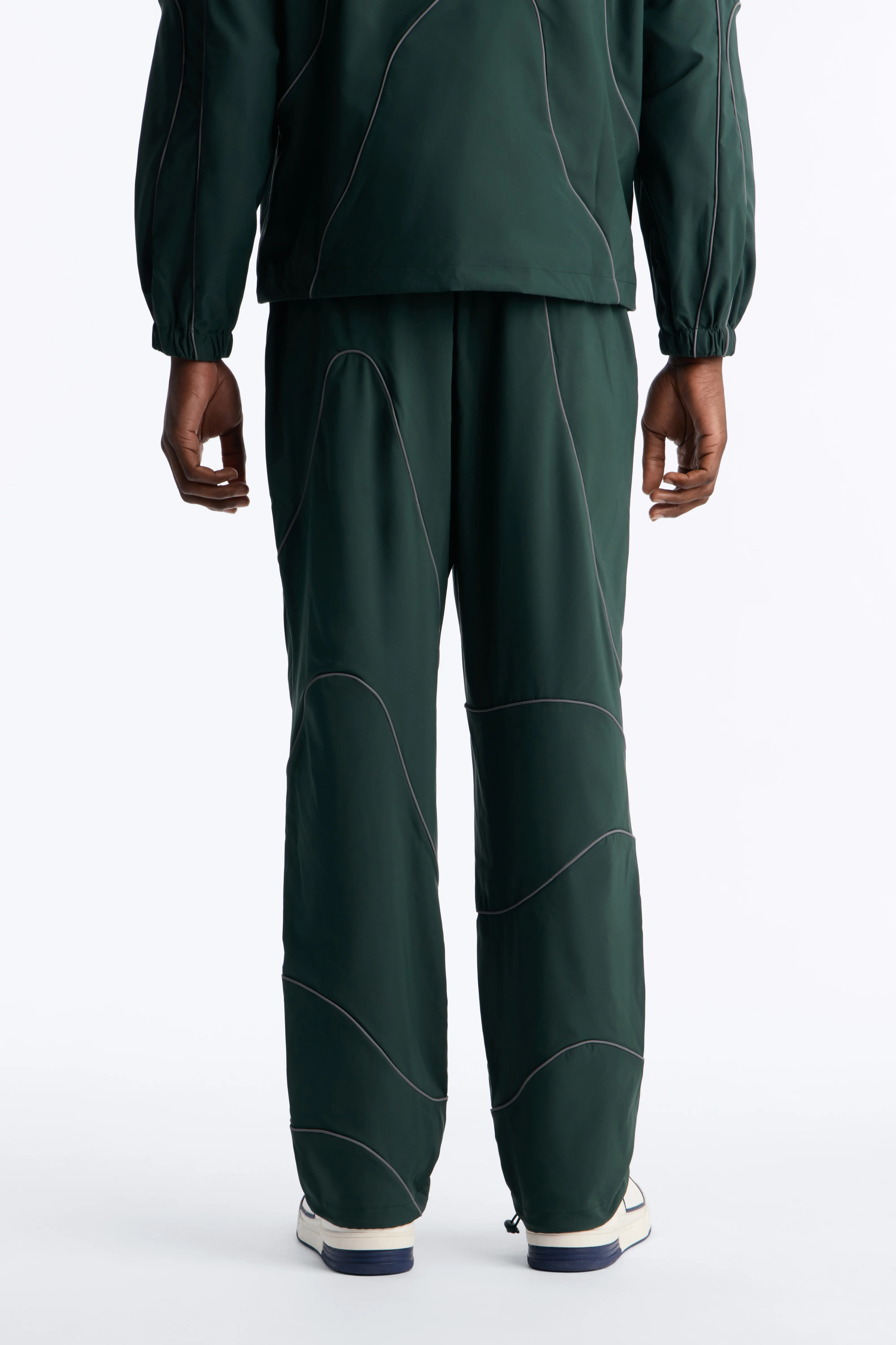 Straight Futuristic Mode Track Pant - Hunter Green - Image 4