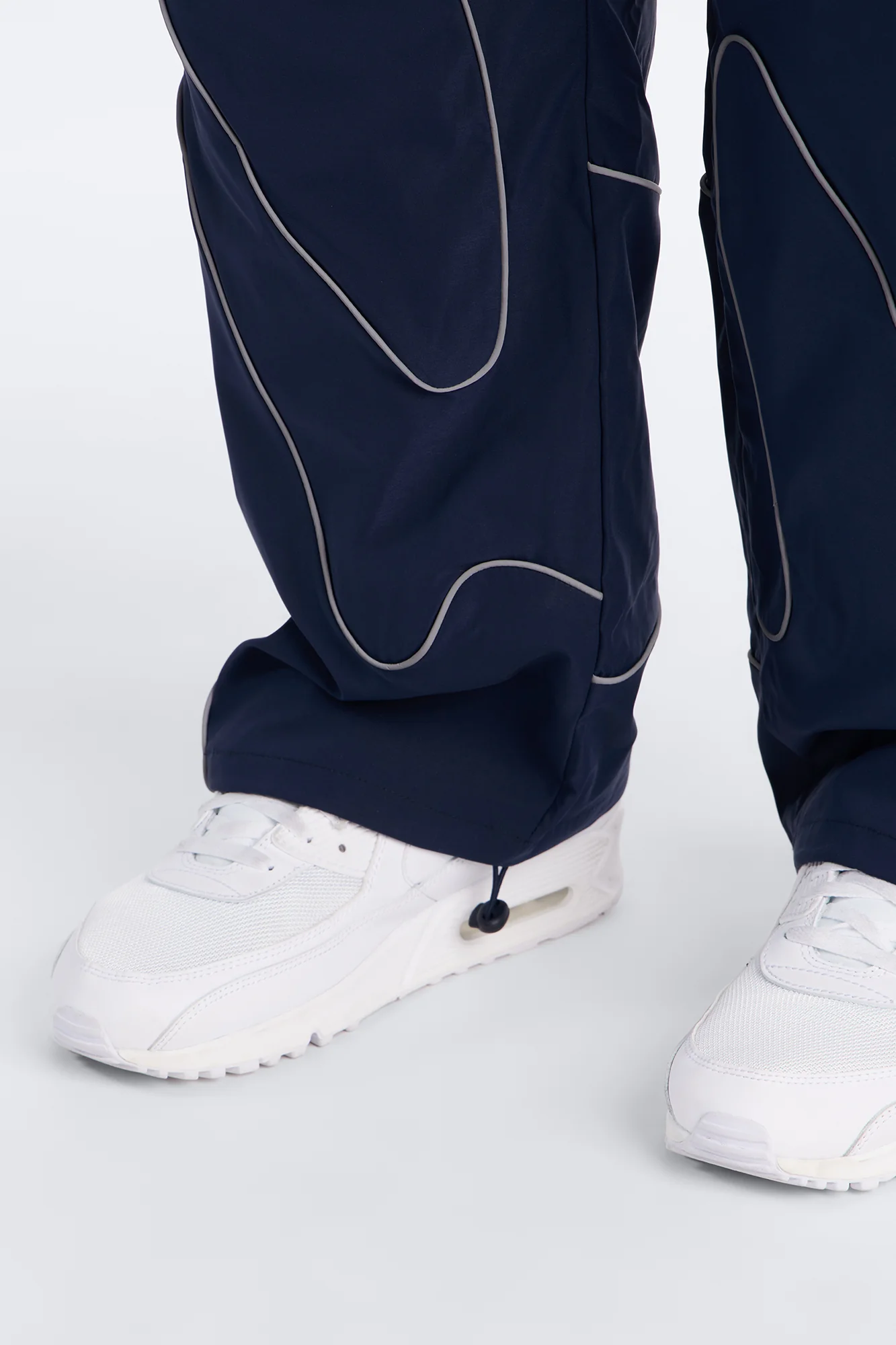 Straight Futuristic Mode Track Pant - Navy - Image 8