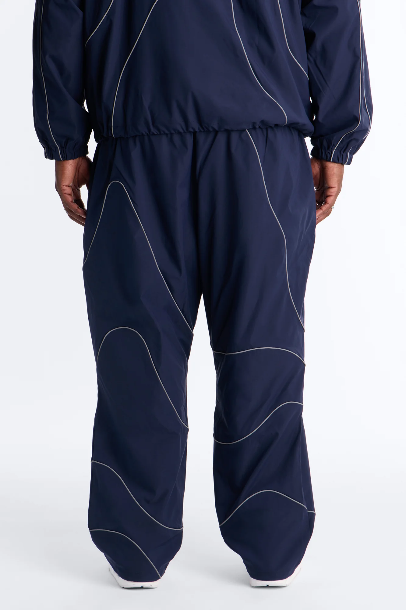 Straight Futuristic Mode Track Pant - Navy - Image 9
