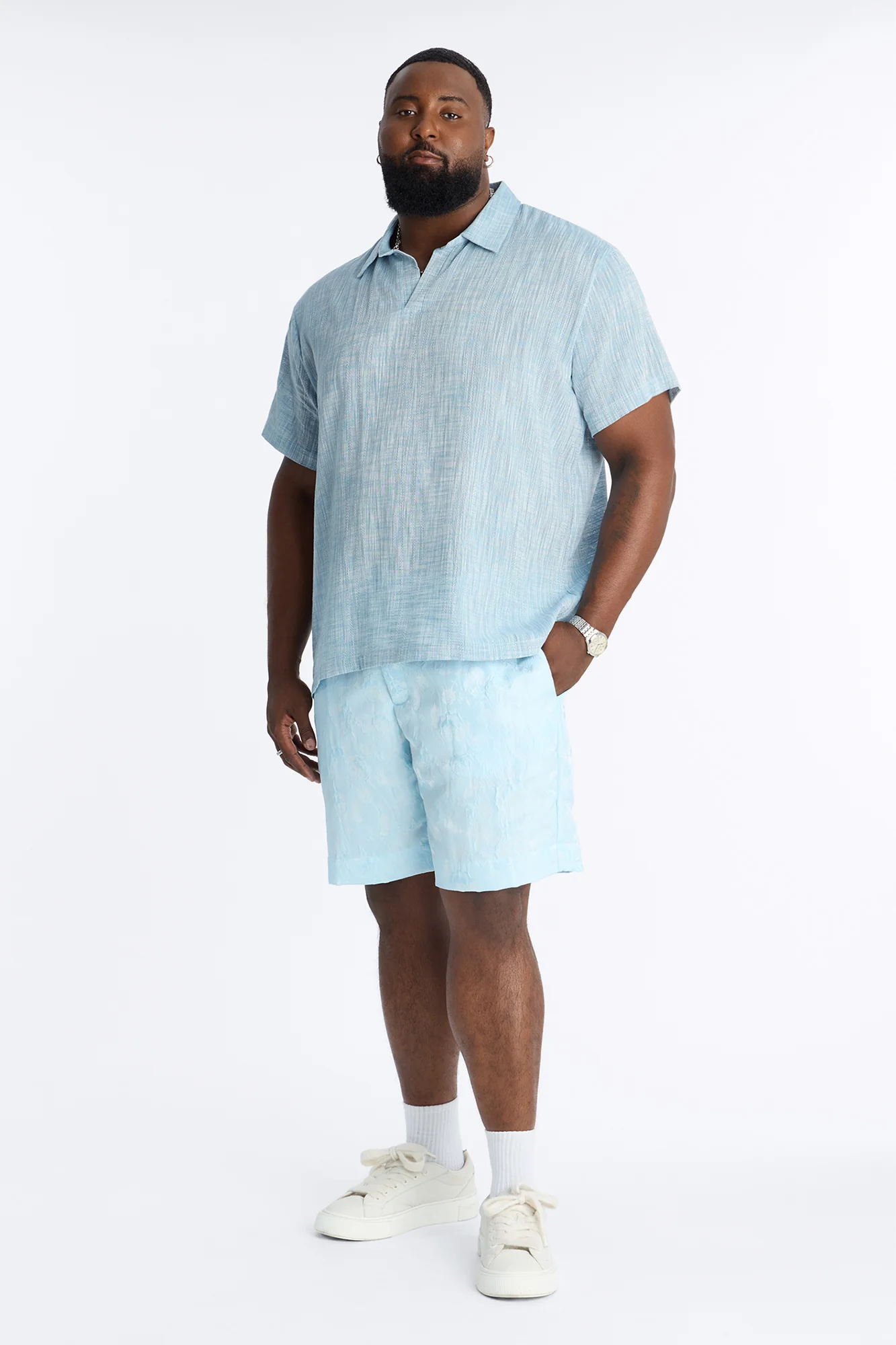Straight Rose Mirage Short - LightBlue