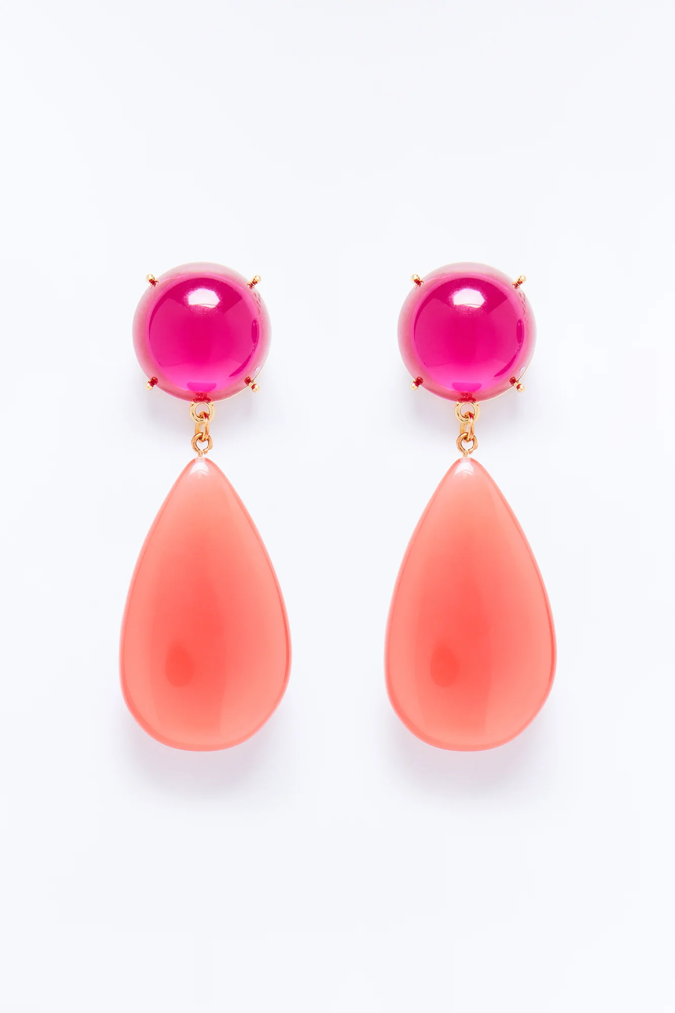 Strawberry Glaze Drop Earrings - Pink/combo - Image 3