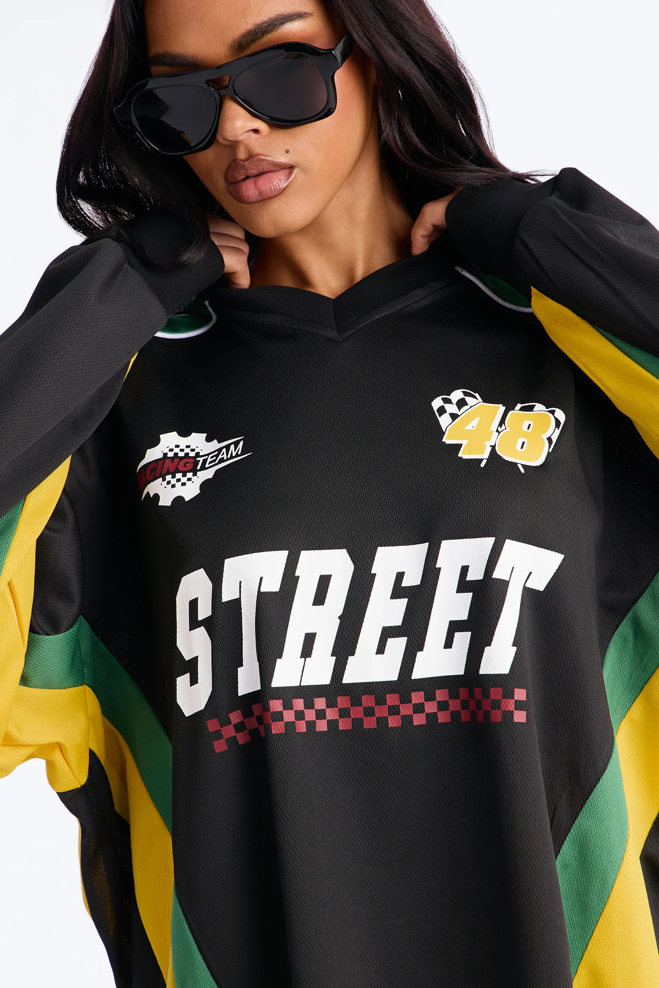 Street Racing Long Sleeve Jersey - Black - Image 3