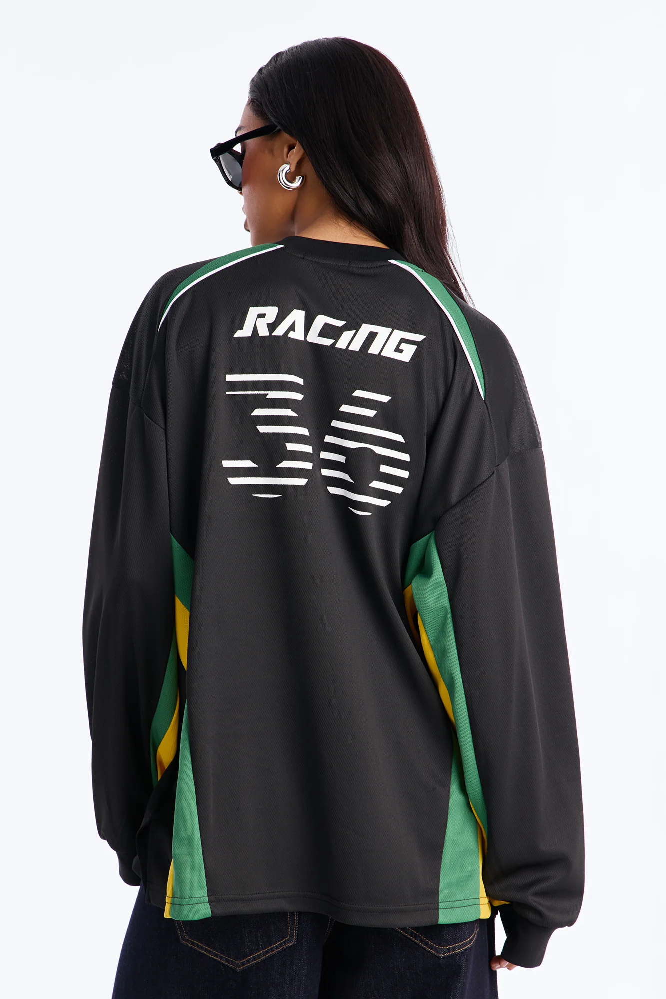 Street Racing Long Sleeve Jersey - Black - Image 4