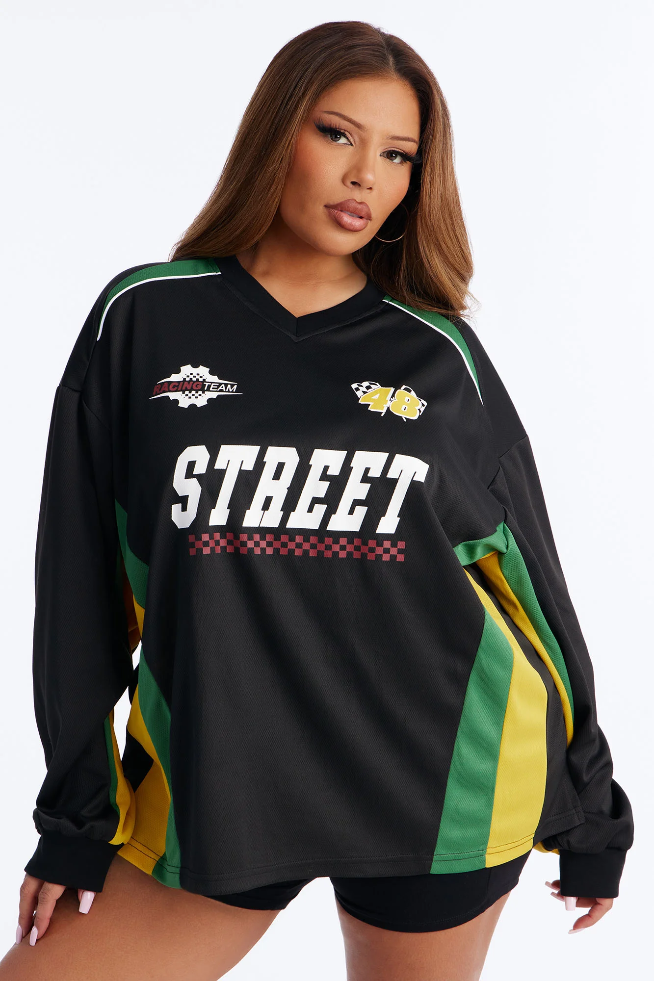 Street Racing Long Sleeve Jersey - Black - Image 5
