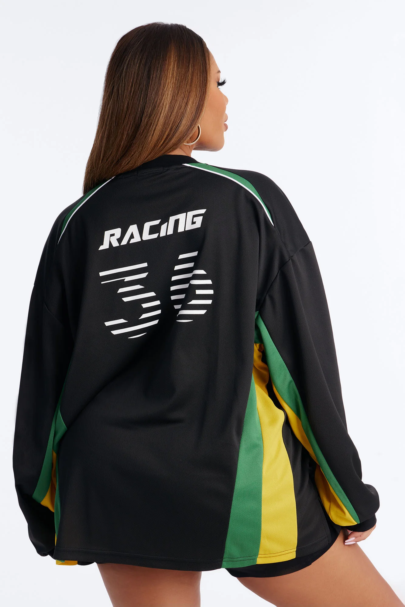 Street Racing Long Sleeve Jersey - Black - Image 8