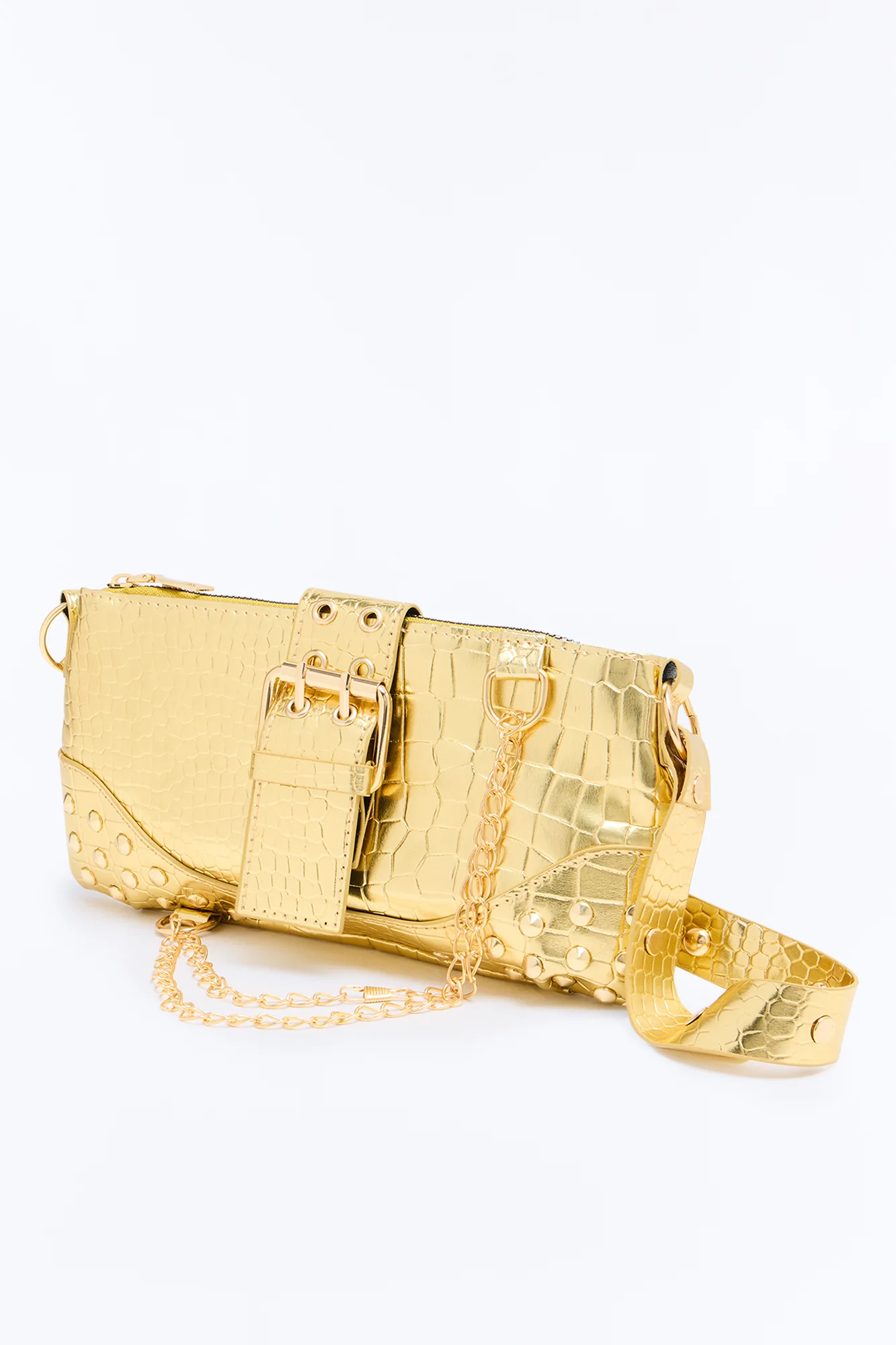 Street Style Shoulder Bag - Gold - Image 4
