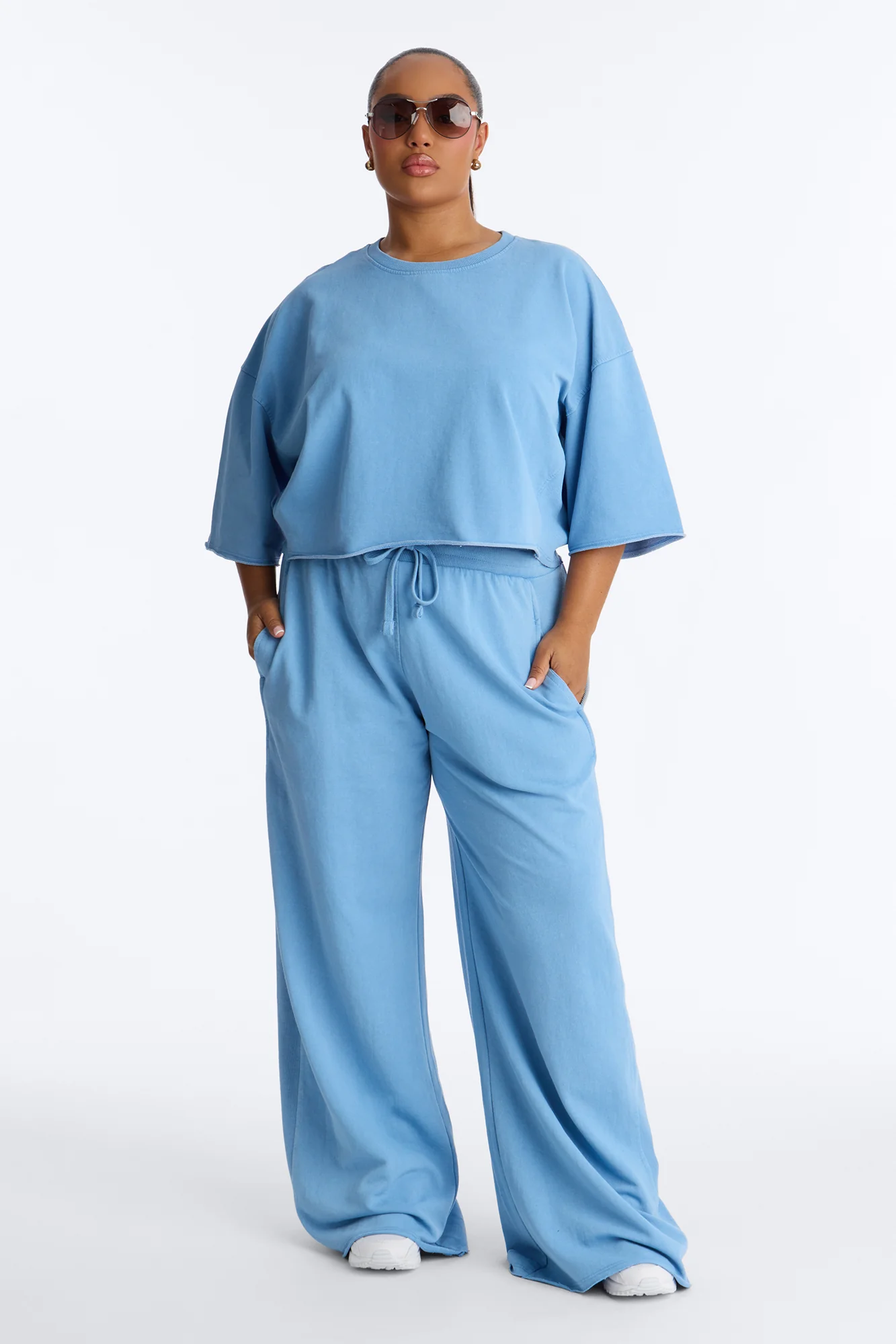 Strollin' Around Pant Set - Light Blue - Image 5