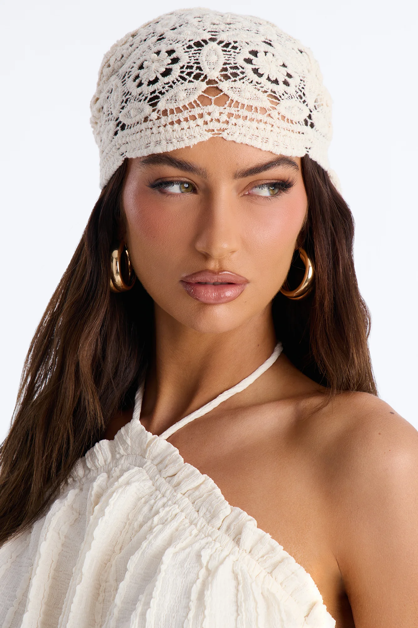 Summer Child Crochet Head Wrap - Ivory