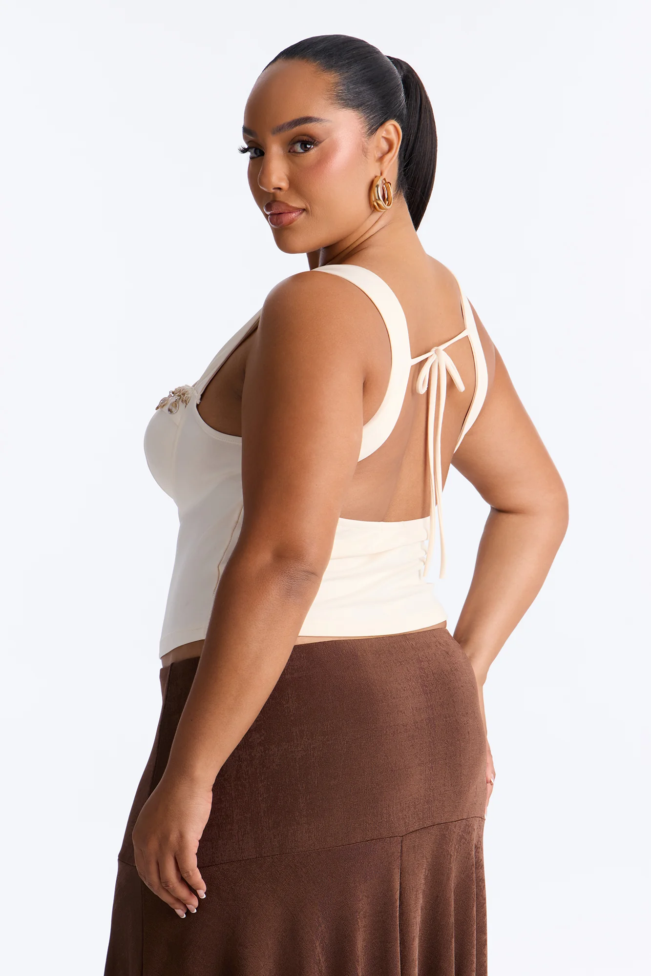 Summer Dreams Sea Shell Padded Top - Cream - Image 8