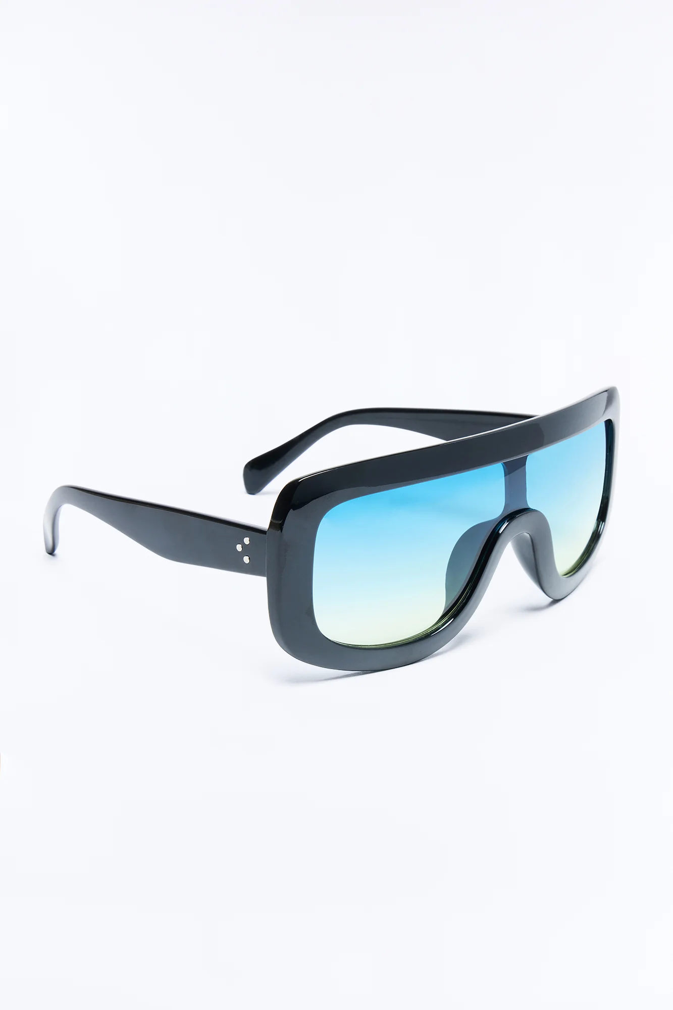 Summer Runway Sunglasses - Black/Blue - Image 4