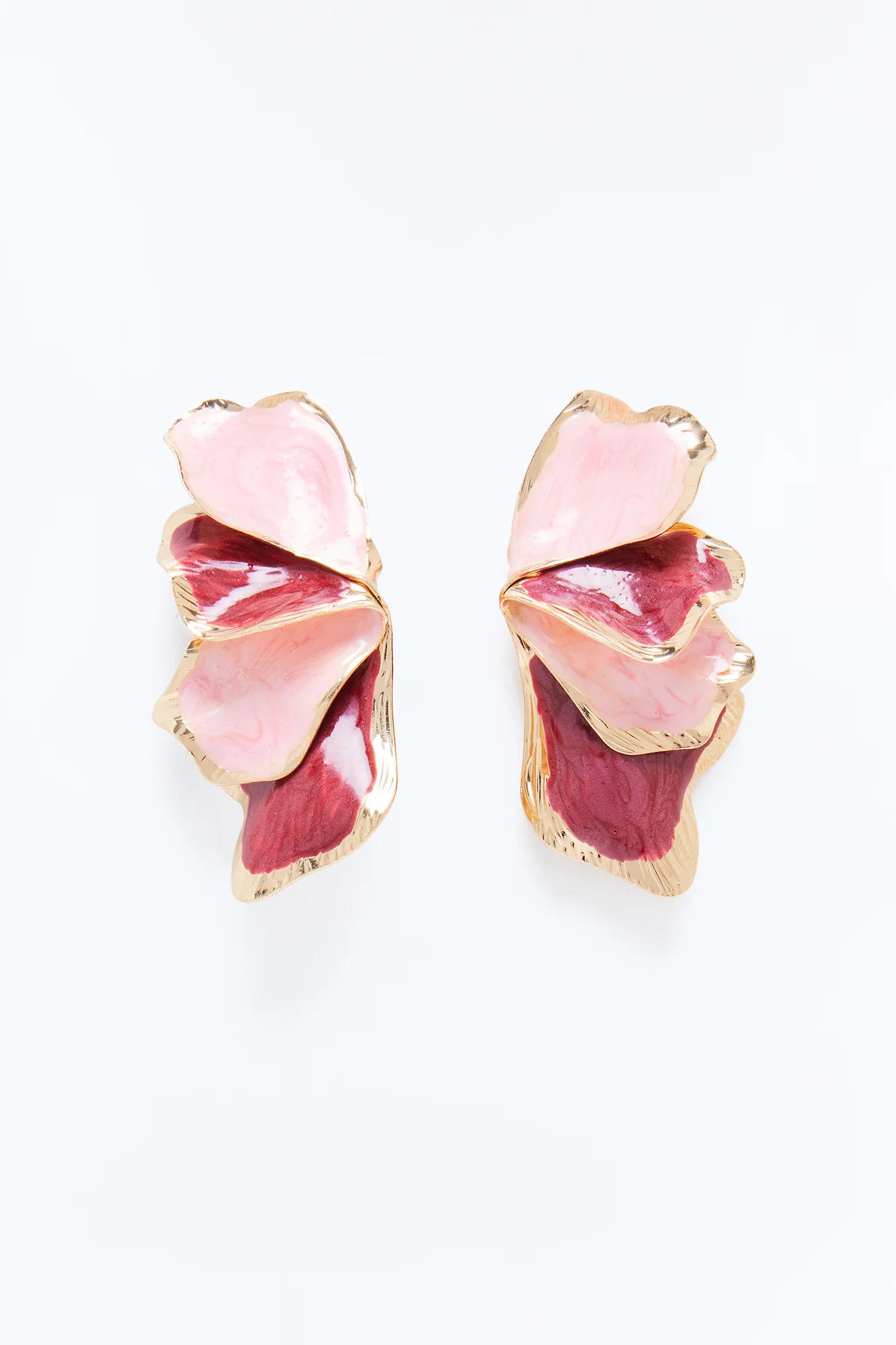 Summer Sweetness Drop Earrings - Gold/Pink - Image 3