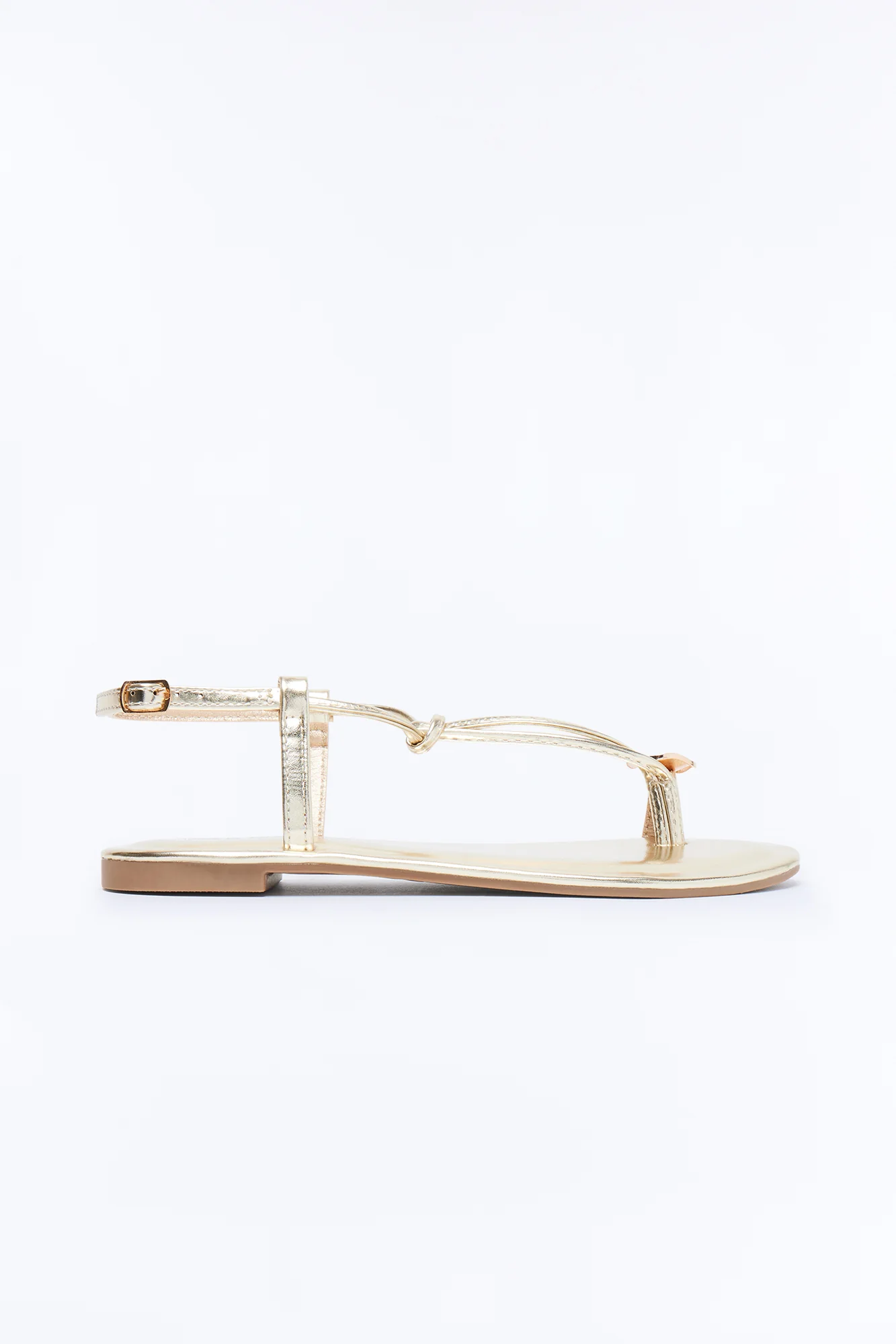 Summer Toe Ring Sandals - Gold - Image 5