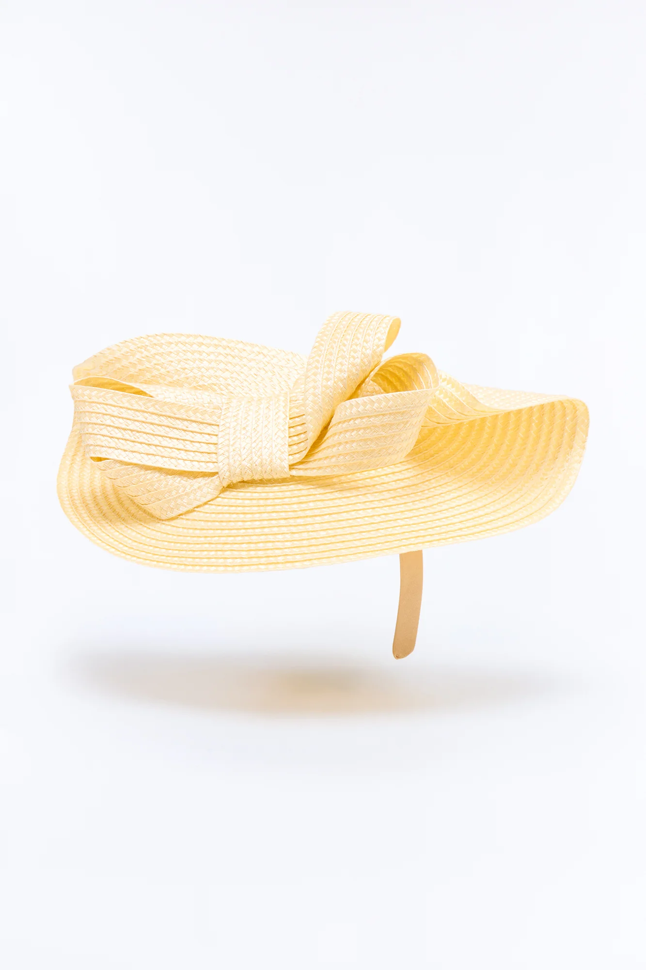 Sun-Kissed Straw Fascinator - Natural - Image 3