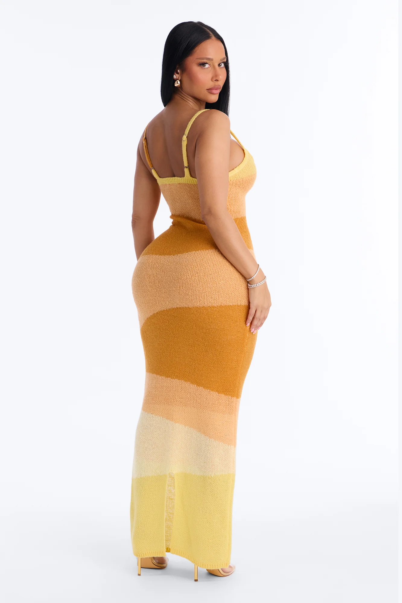 Sunbeam Energy Sweater Maxi Dress - Yellow/combo - Image 4