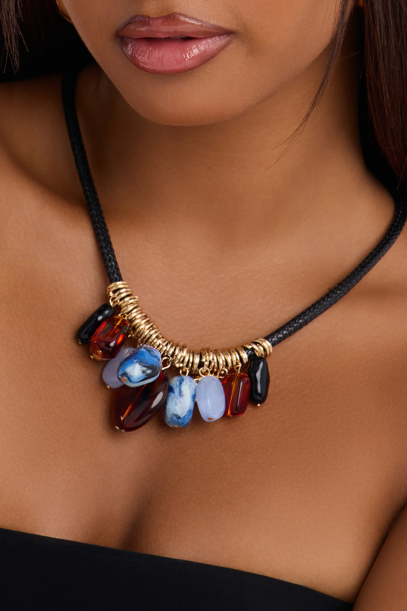Sunset Cove Necklace - Black/combo - Image 3