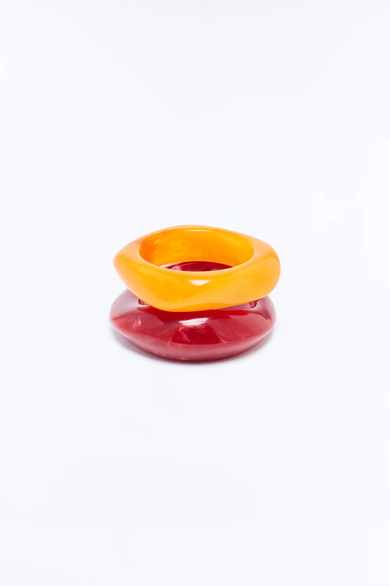 Sunshine Glow 2 Piece Bracelet Set - Red/combo - Image 2