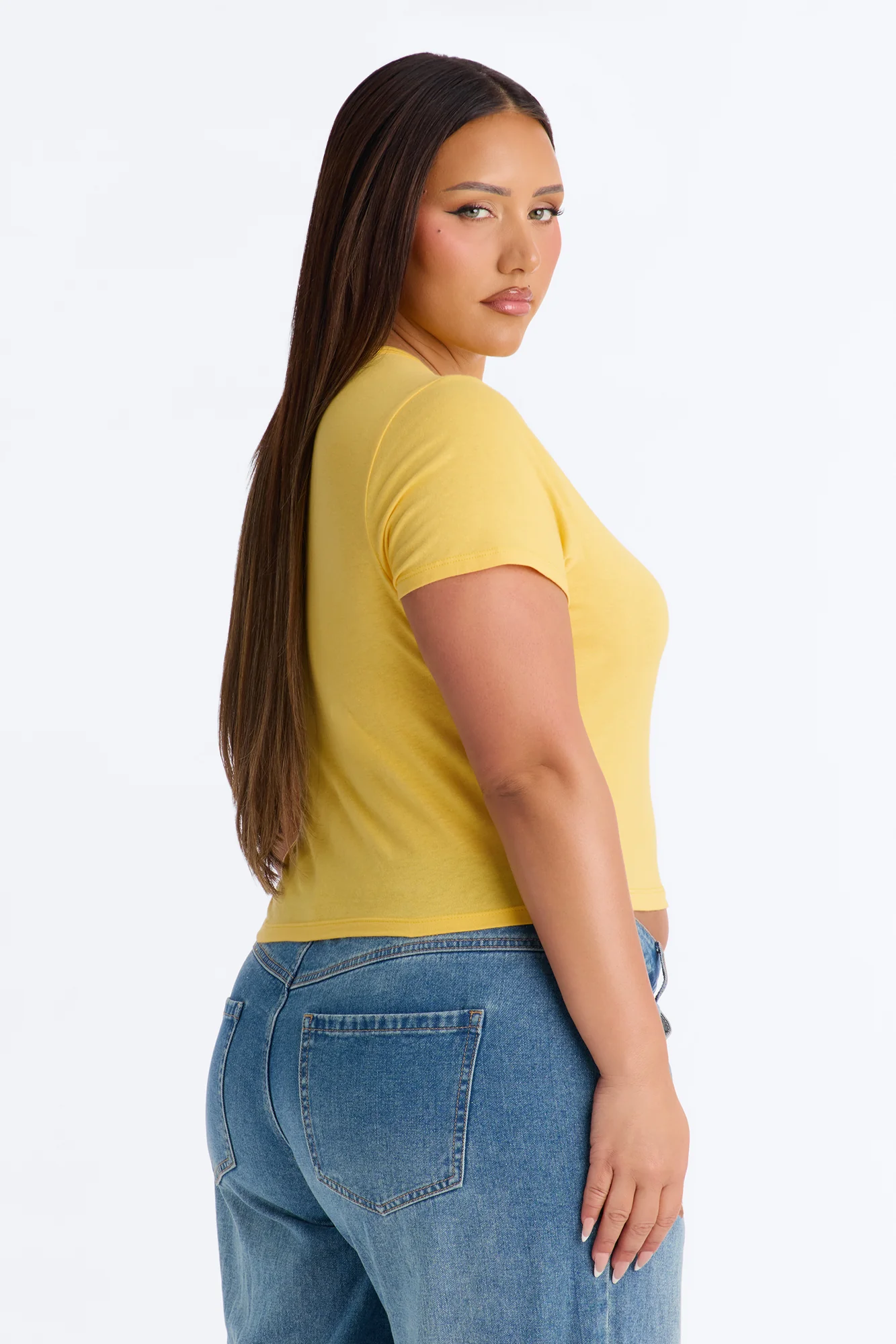Supporting Those Rights Baby Tee - Yellow - Image 8
