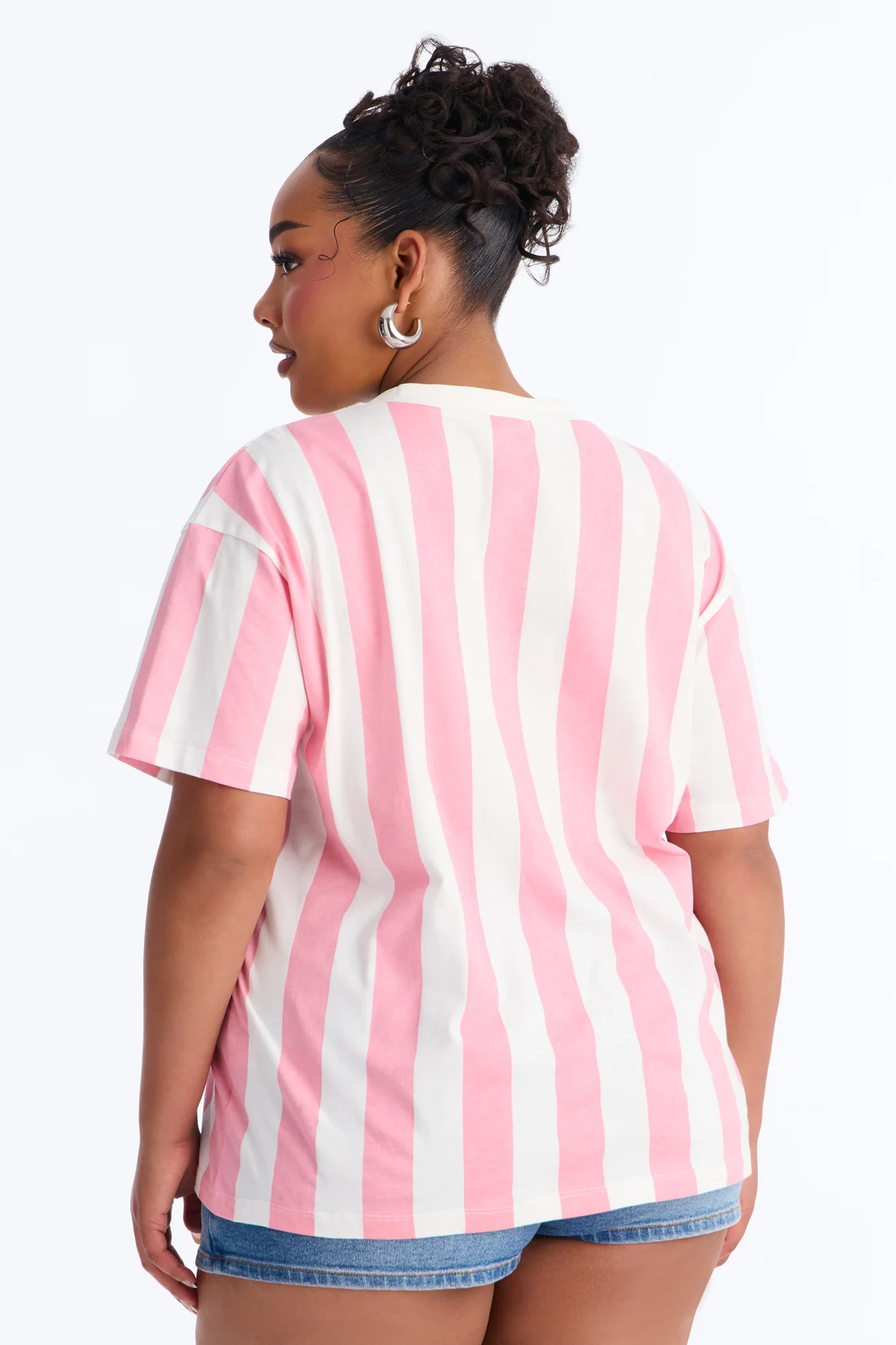 Surfing In California Stripe T Shirt - Pink/combo - Image 8