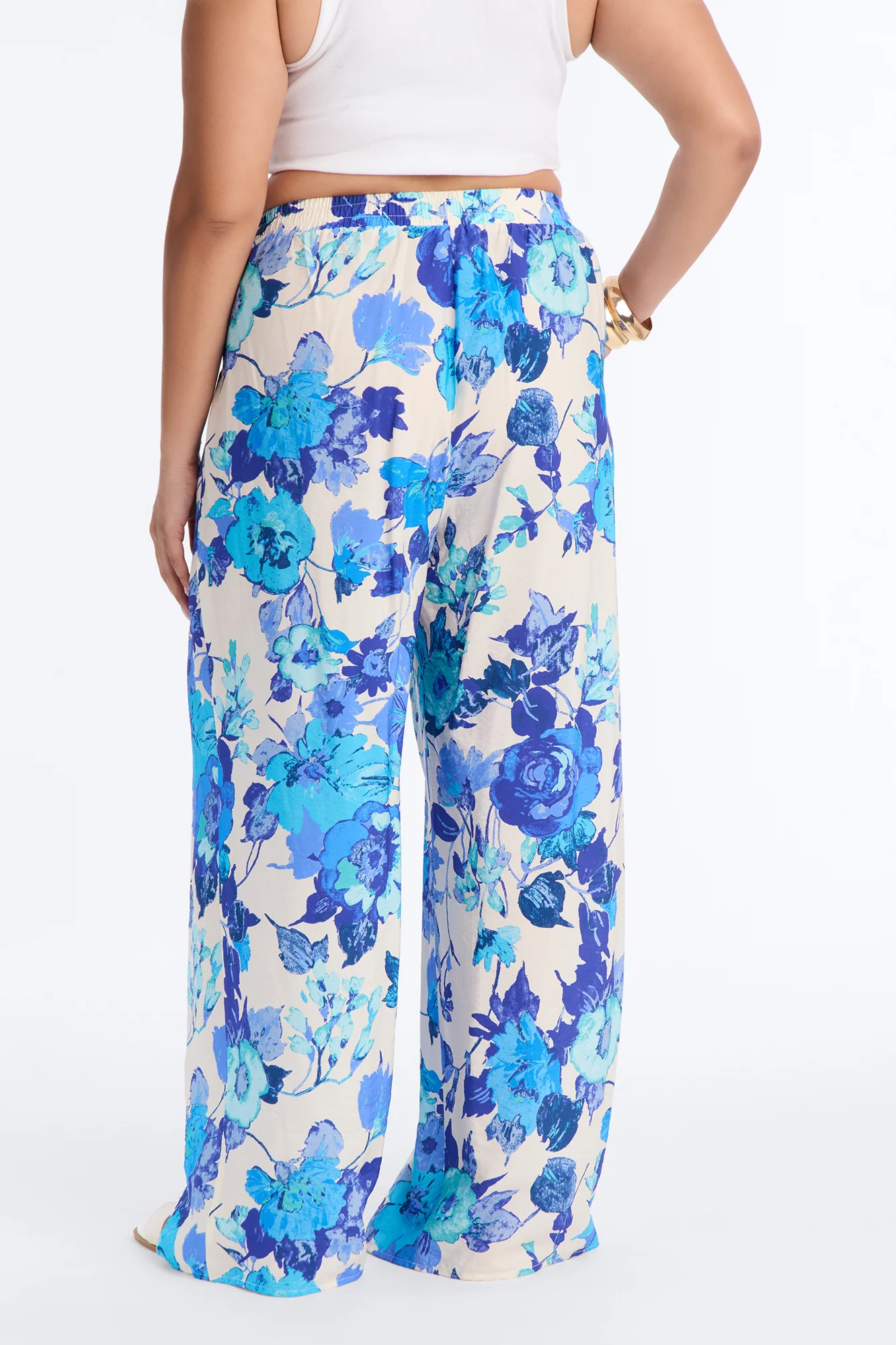 Sweet Bloom Wide Leg Pant - Blue - Image 8
