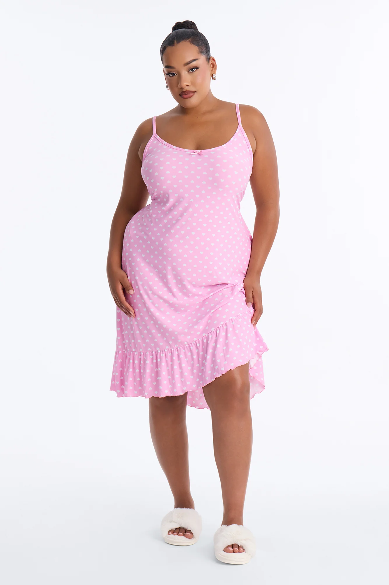 Sweet Dot Fantasy Ruffle PJ Sleep Dress - Pink - Image 5