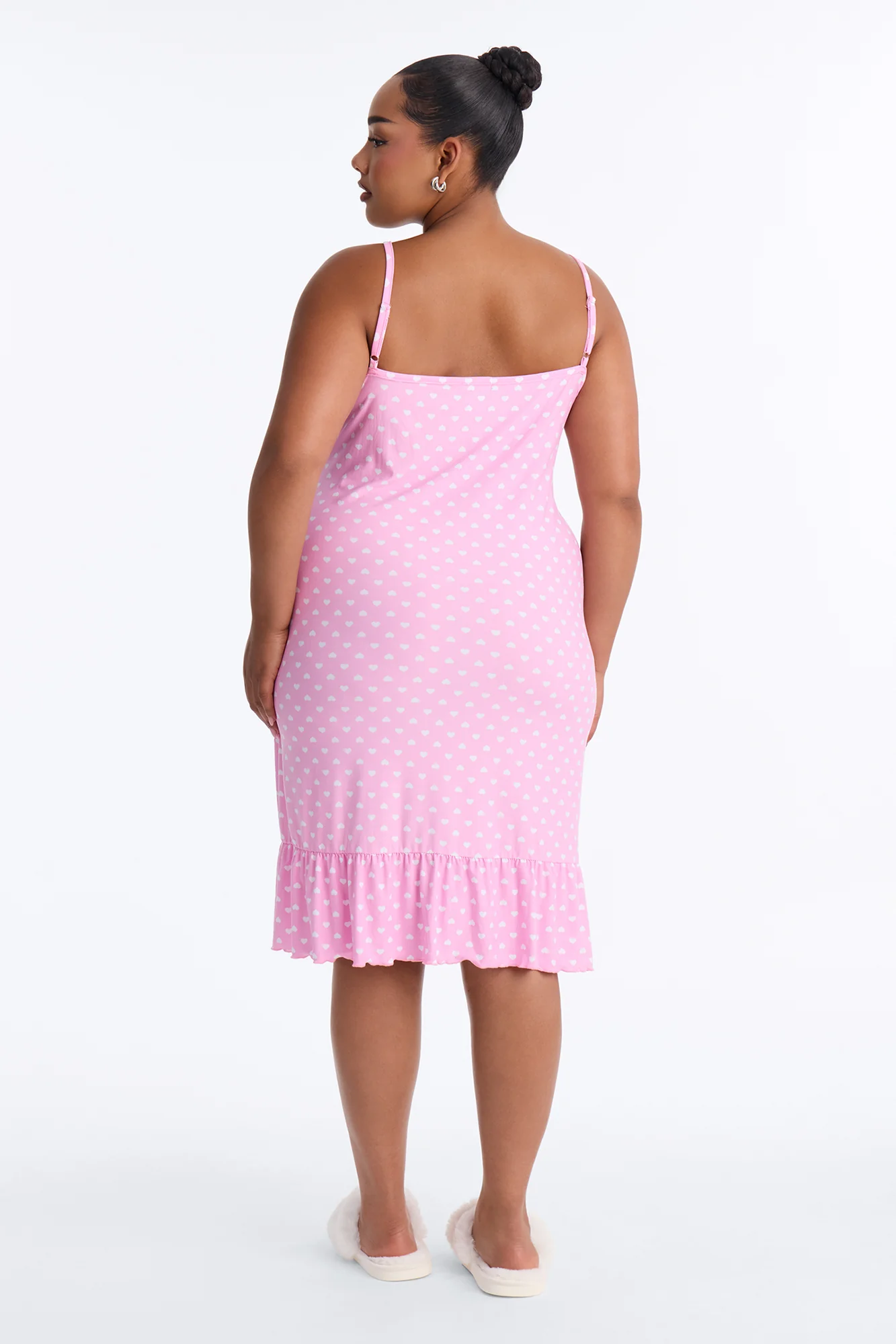Sweet Dot Fantasy Ruffle PJ Sleep Dress - Pink - Image 8