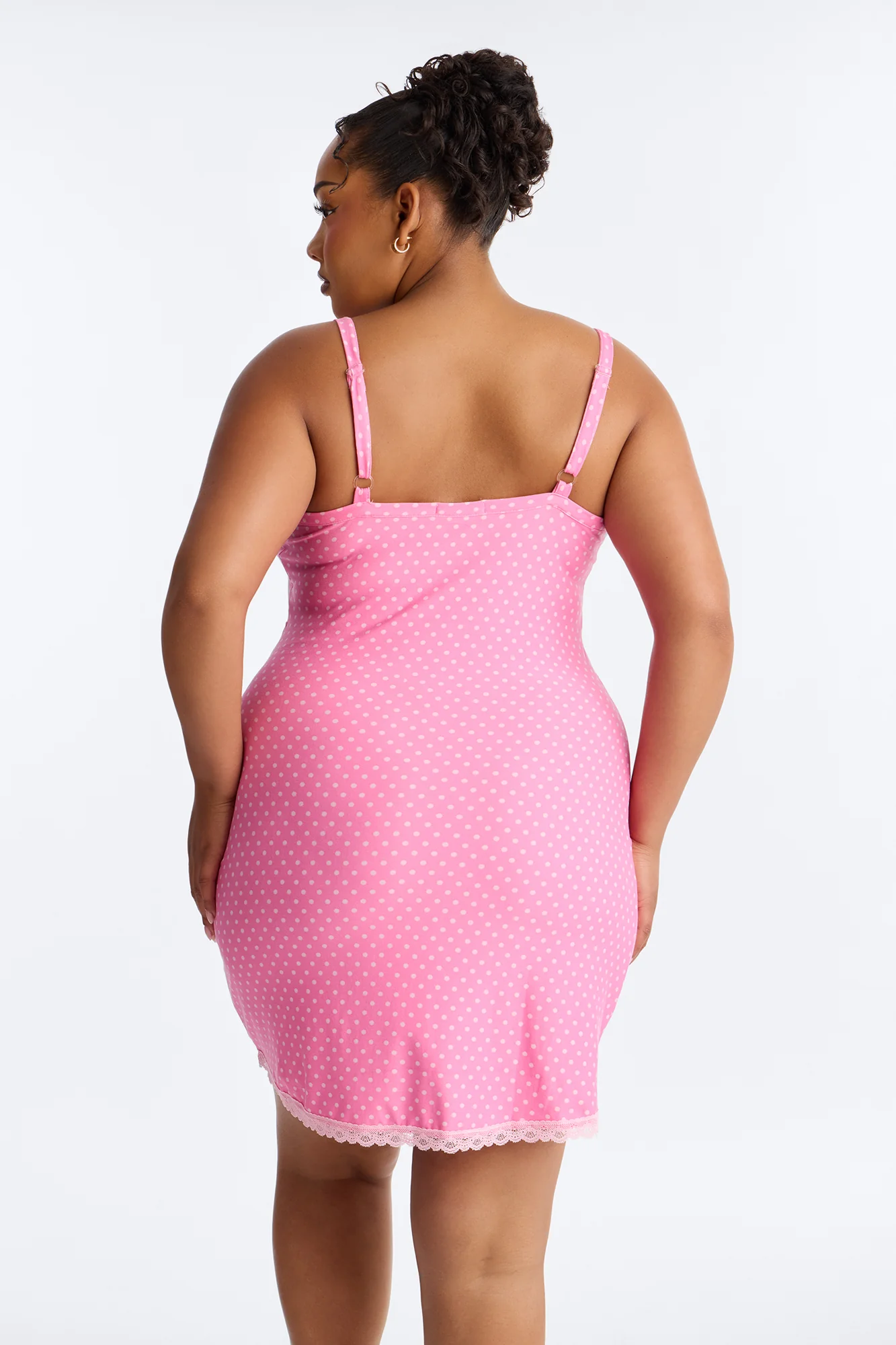 Sweet With An Edge PJ Cami Sleep Dress - Pink - Image 6