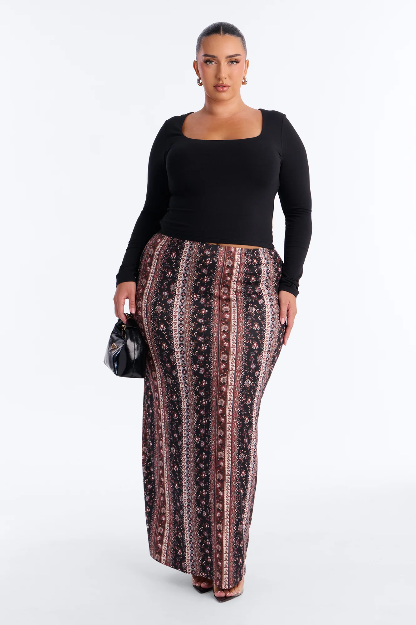Sweeter Dreams Floral Maxi Skirt - Brown/combo - Image 6