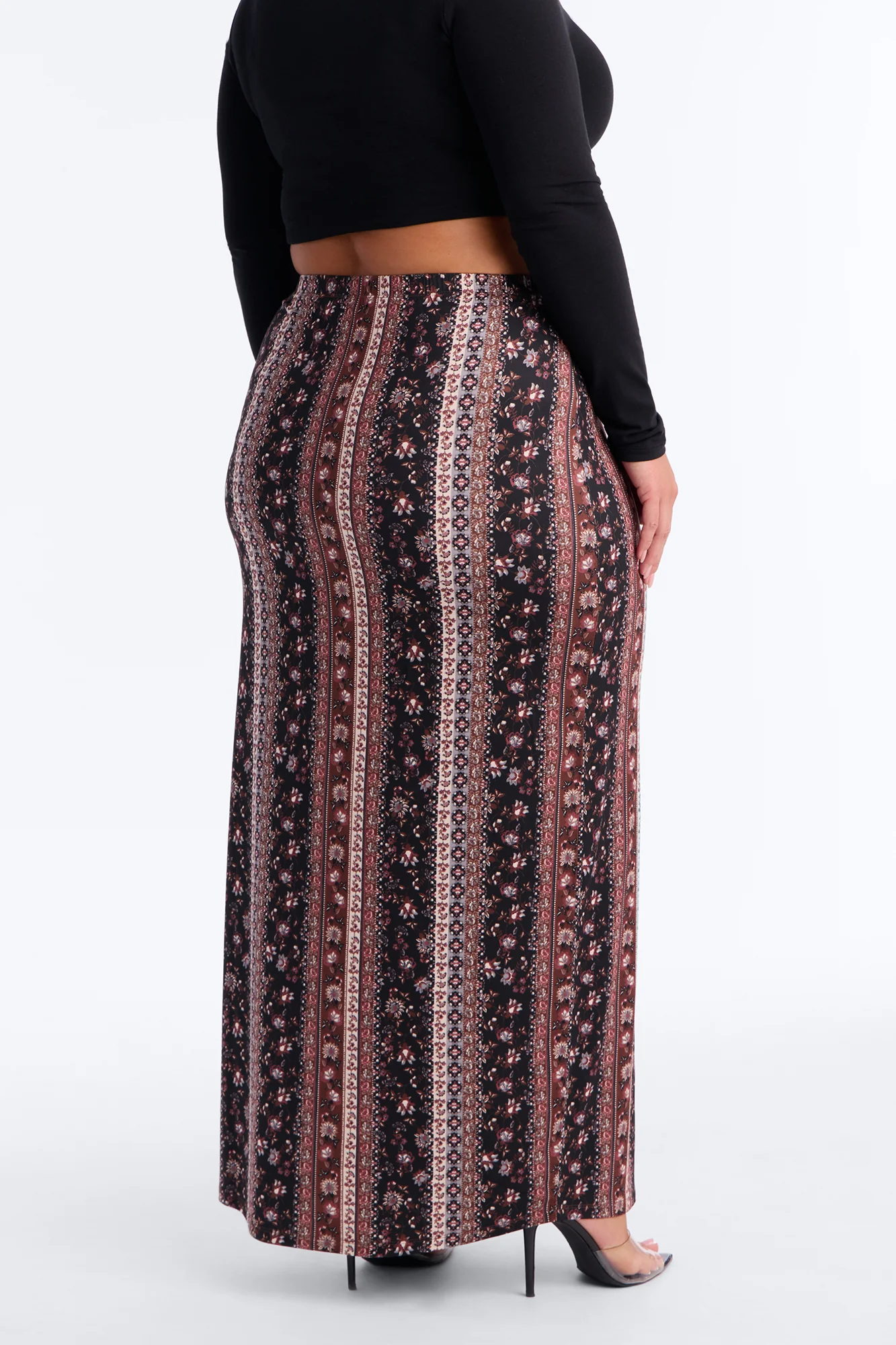 Sweeter Dreams Floral Maxi Skirt - Brown/combo - Image 7