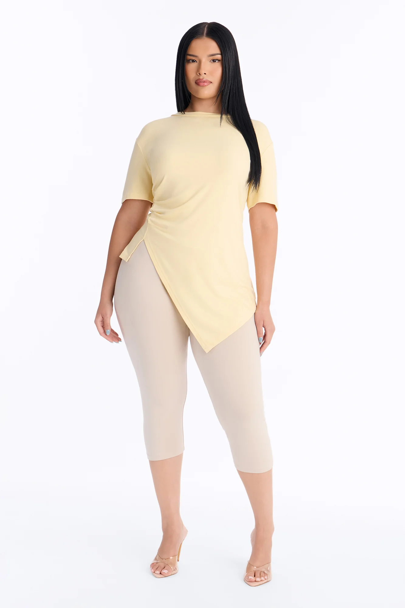 Take Control Asymmetrical Top - Butter Yellow - Image 5