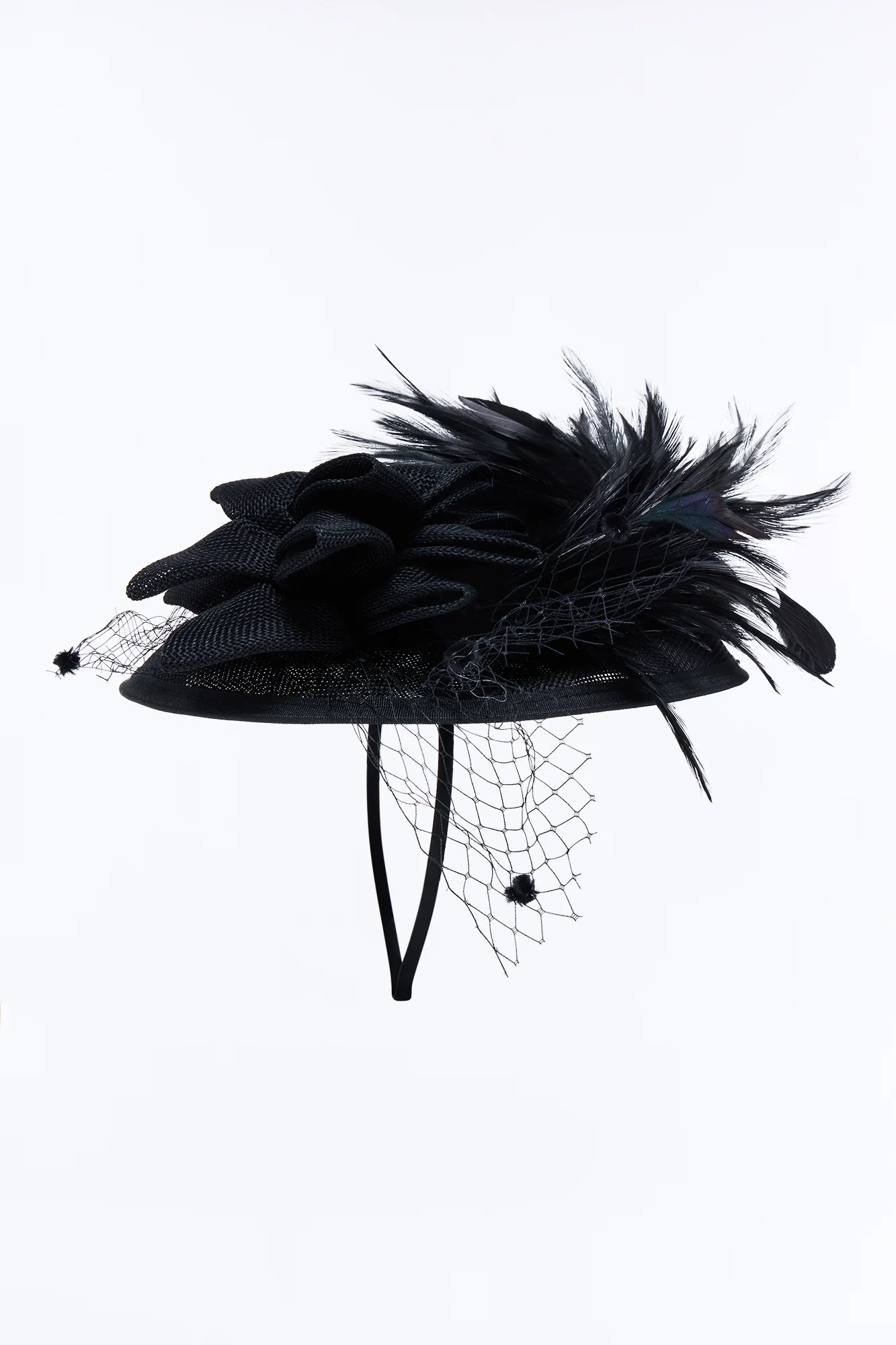 Talk Derby To Me Fascinator - Black - Image 3