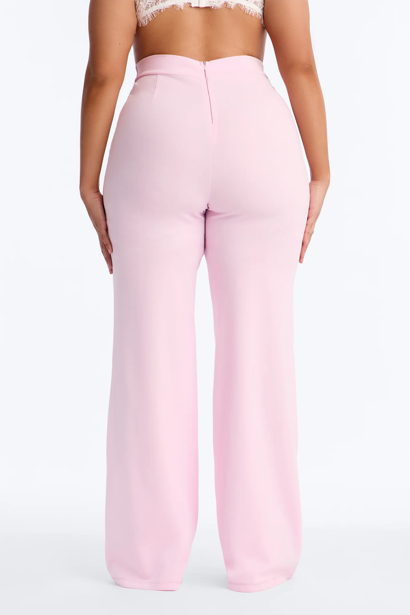 Tall Call It Even Wide Leg Dress Pants - Light Pink - Image 8