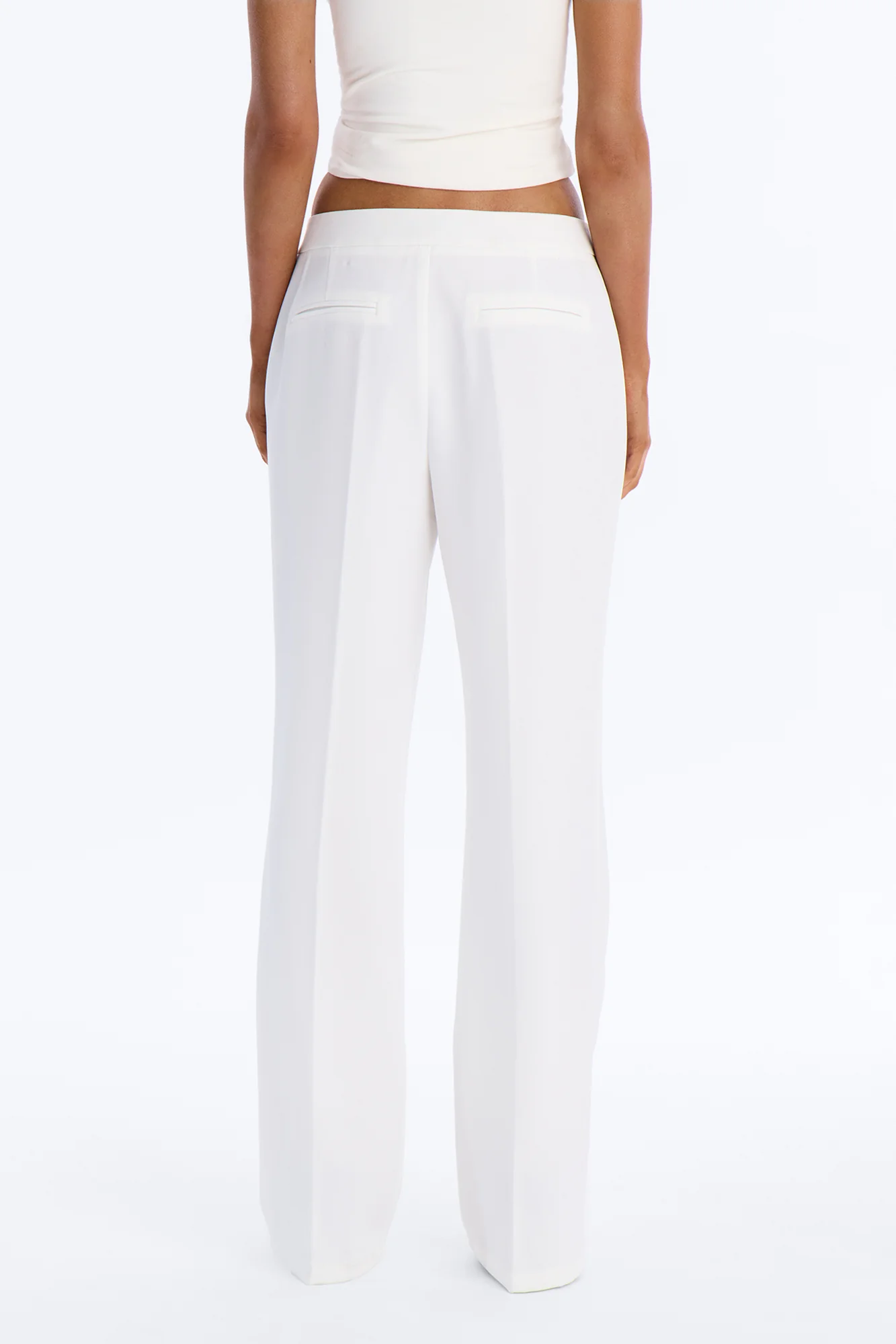 Tall Dreamy Days Low Rise Straight Leg Trouser - White - Image 3