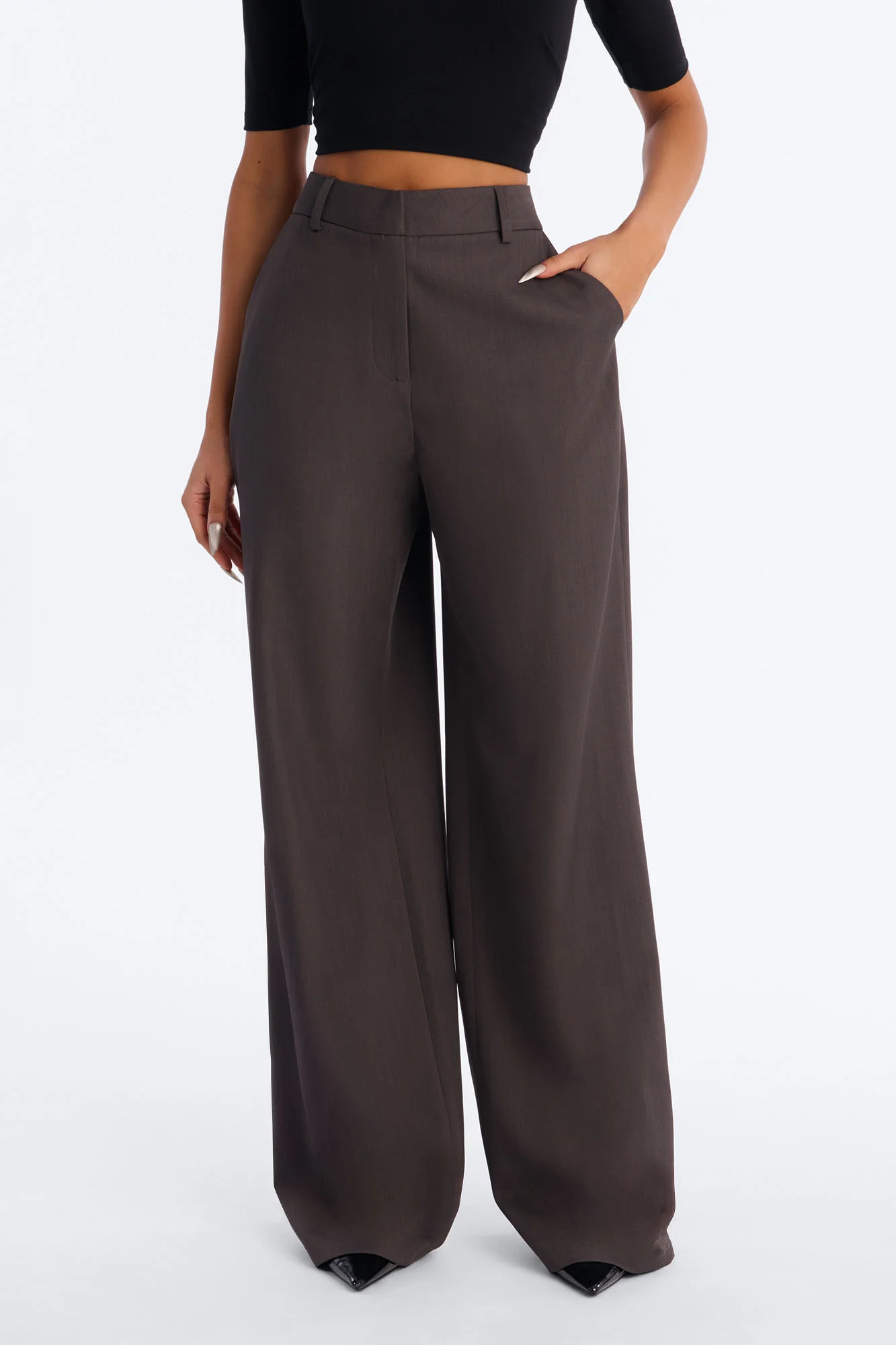 Tall Make No Mistake Trouser - Charcoal - Image 2