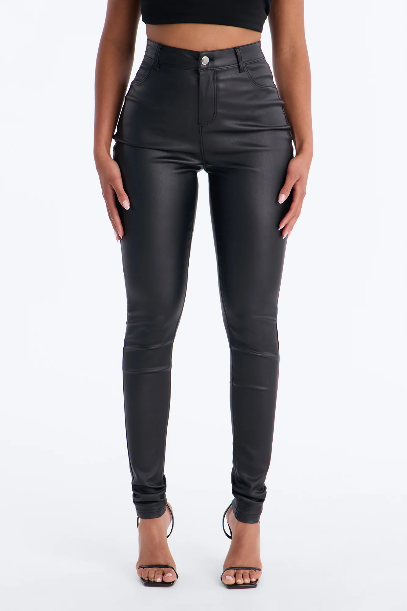 Tall Sammie High Rise Pants - Black - Image 2