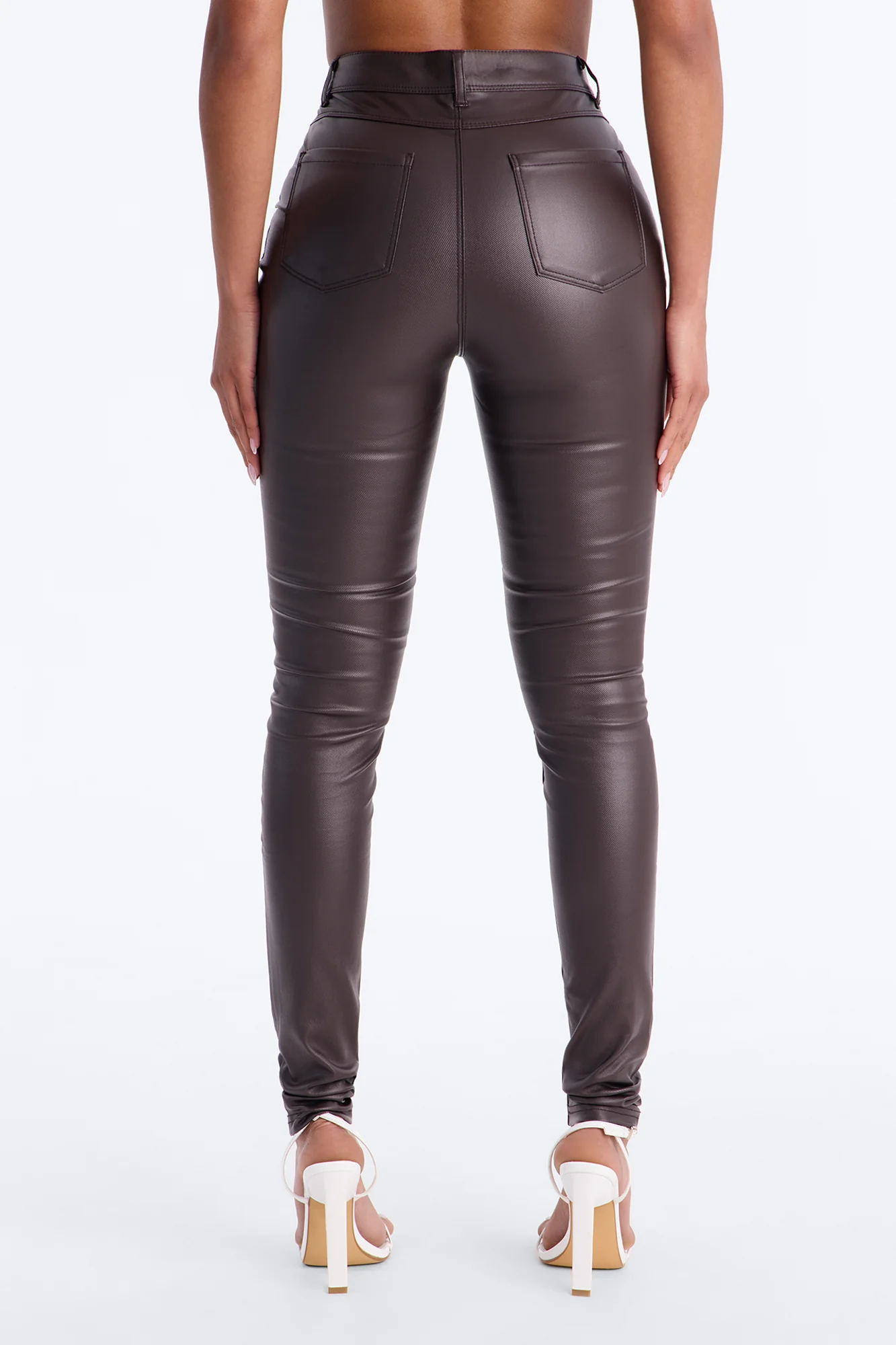 Tall Sammie High Rise Pants - Chocolate - Image 3