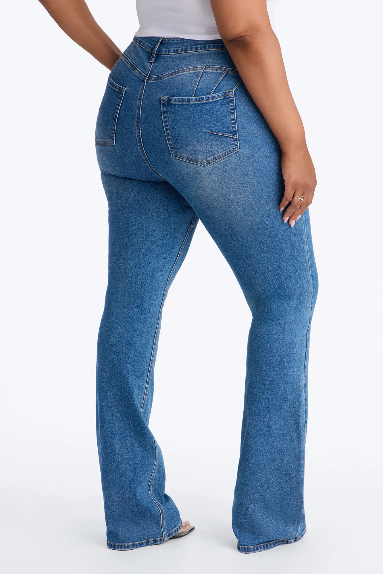 Tall Tucson Booty Lifting Stretch Bootcut Jeans - Medium Wash - Image 4