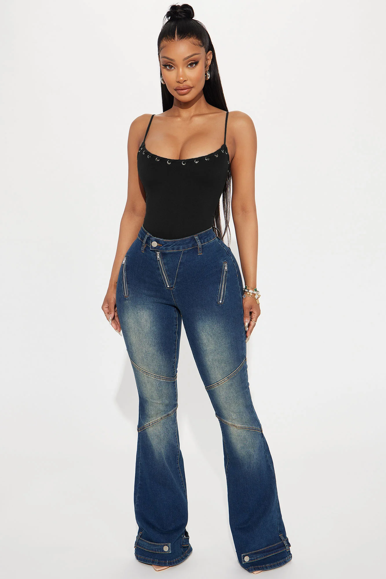 Tamara Seamless Bodysuit - Black - Image 2