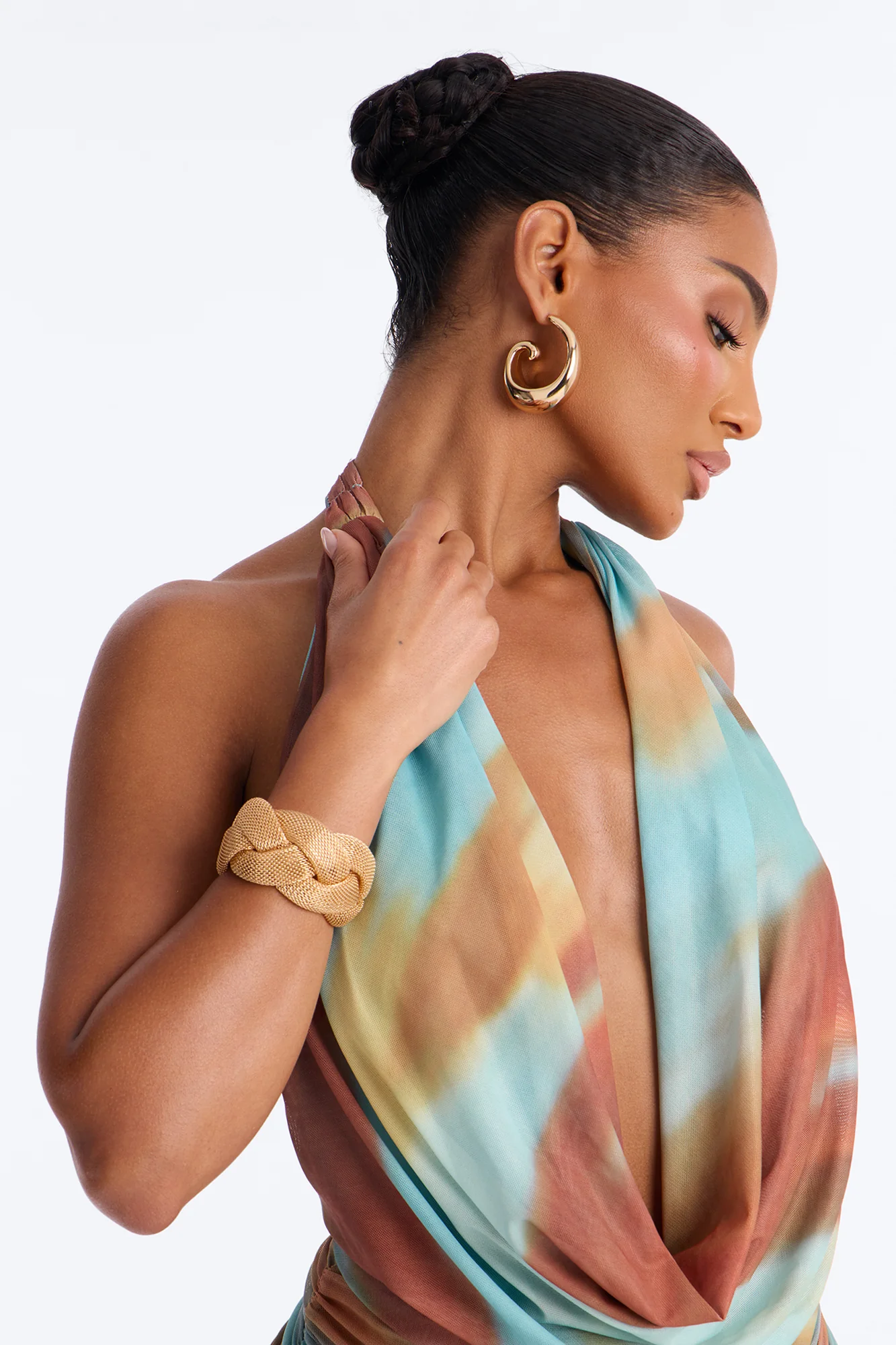 Tangled Up In You Cuff Bracelet - Gold - Image 2