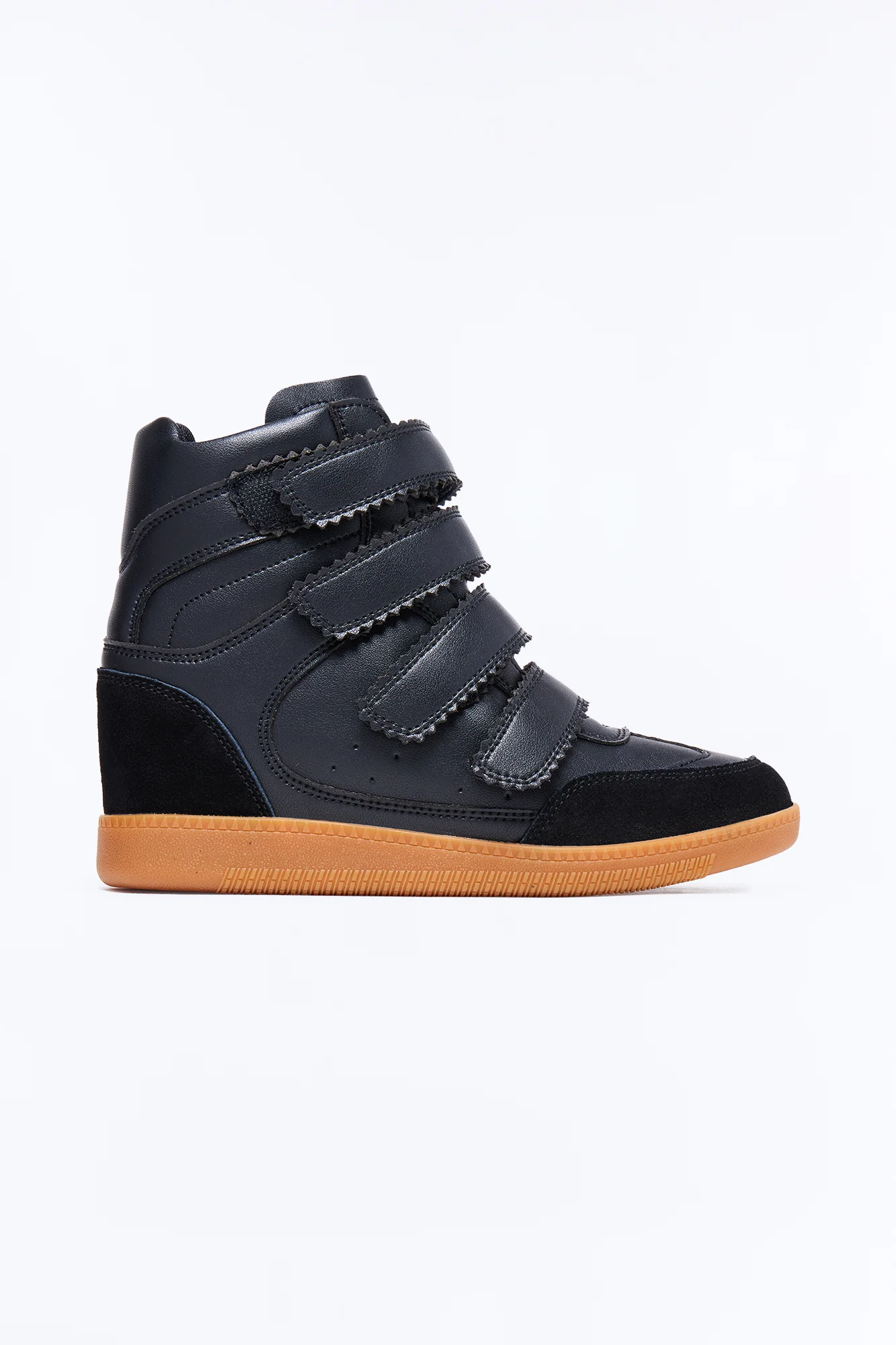 Tari Wedge Sneakers - Black - Image 3