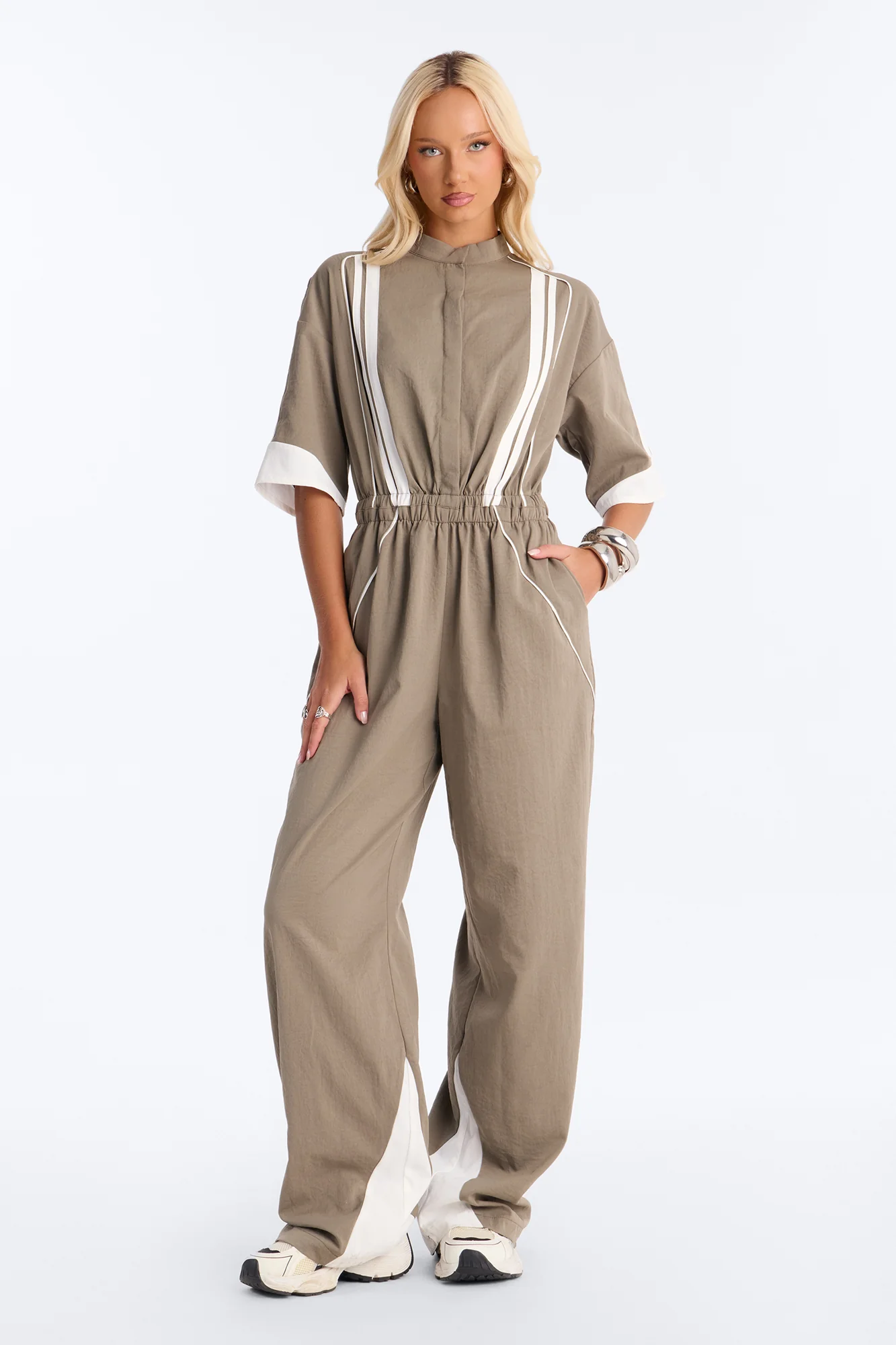 Taylor Sporty Vibe Jumpsuit - Olive