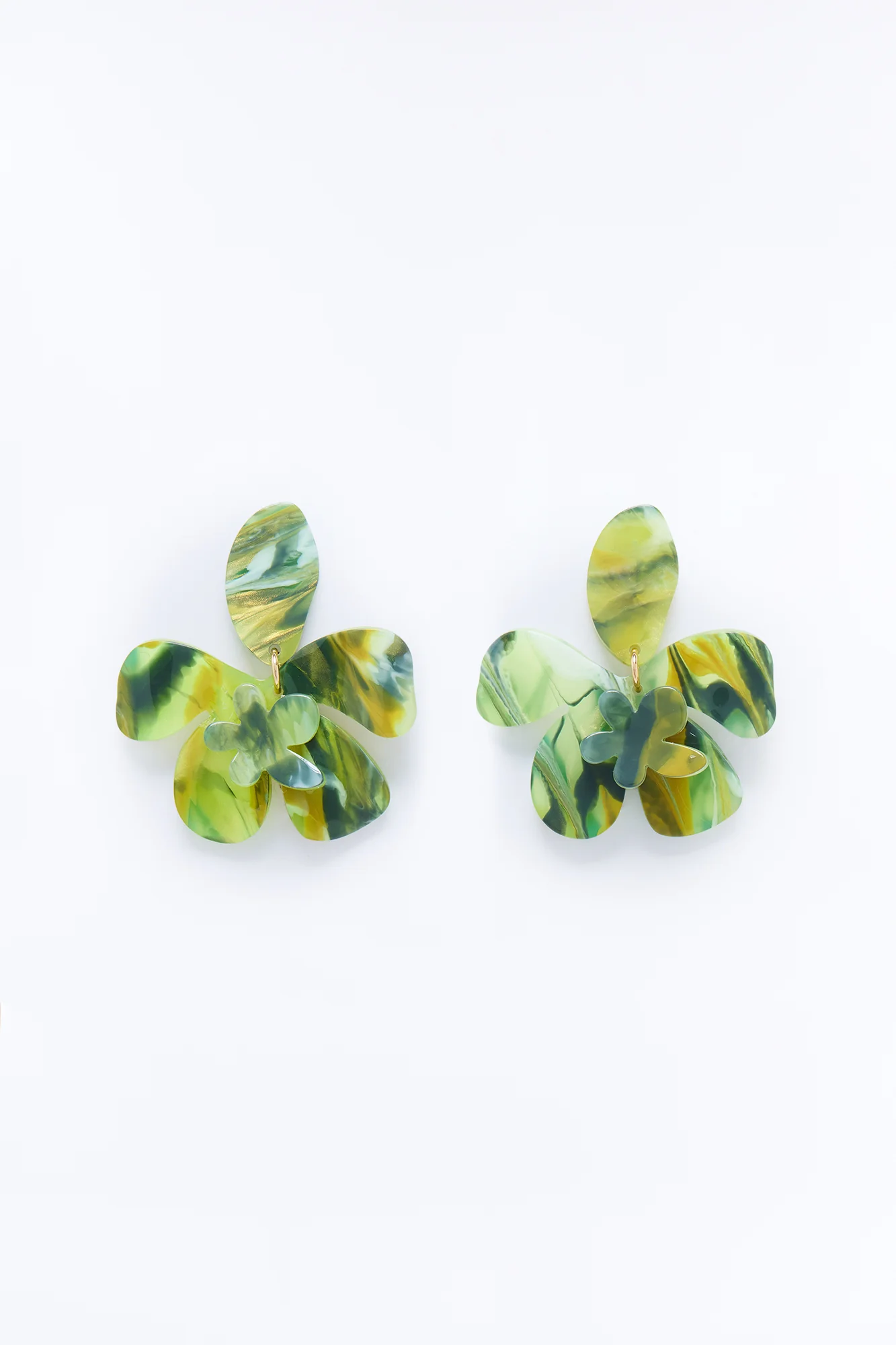Tea Garden Soiree Drop Earrings - Green - Image 3
