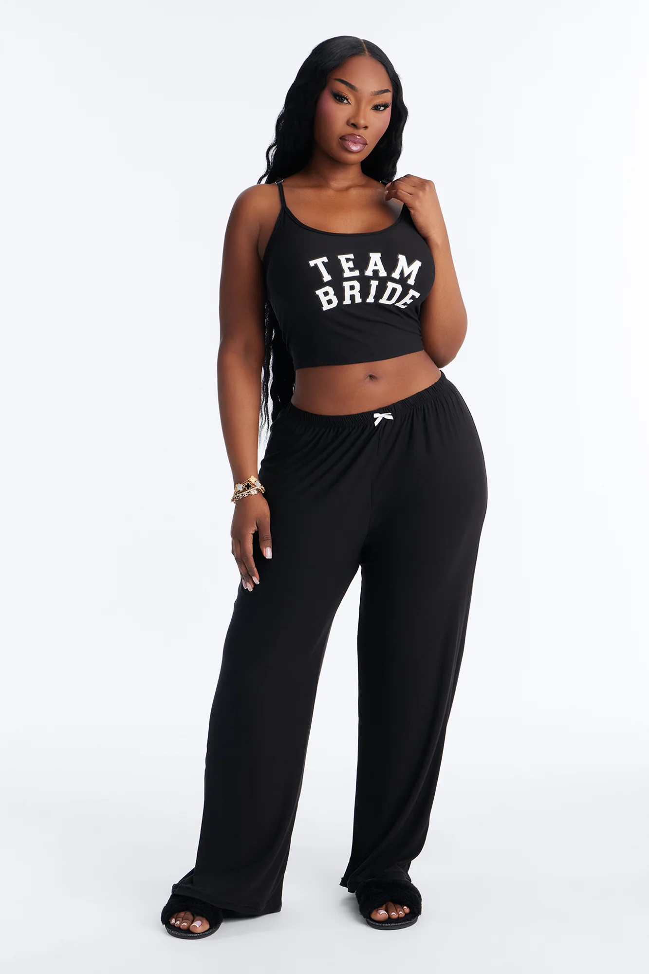 Team Bride Boarding PJ Set - Black - Image 5