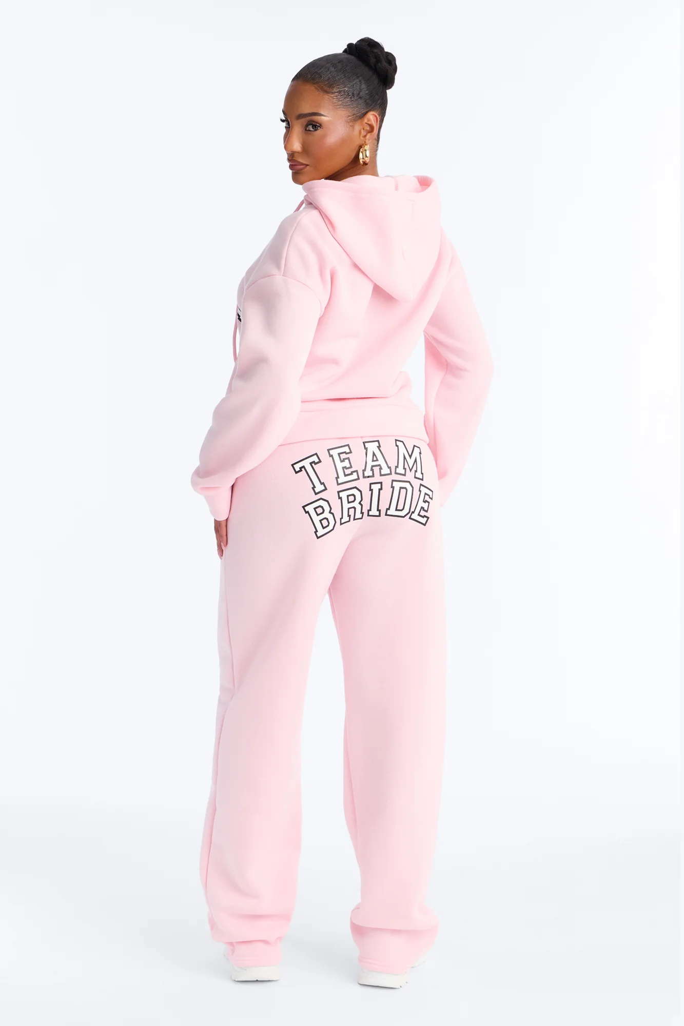 Team Bride PJ Hoodie & Sweatpant Set - Pink - Image 4