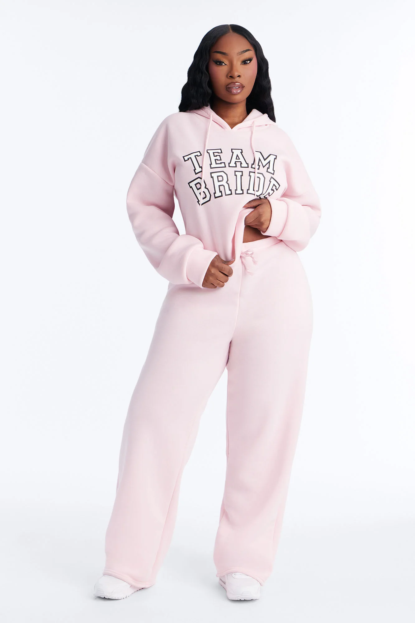 Team Bride PJ Hoodie & Sweatpant Set - Pink - Image 5